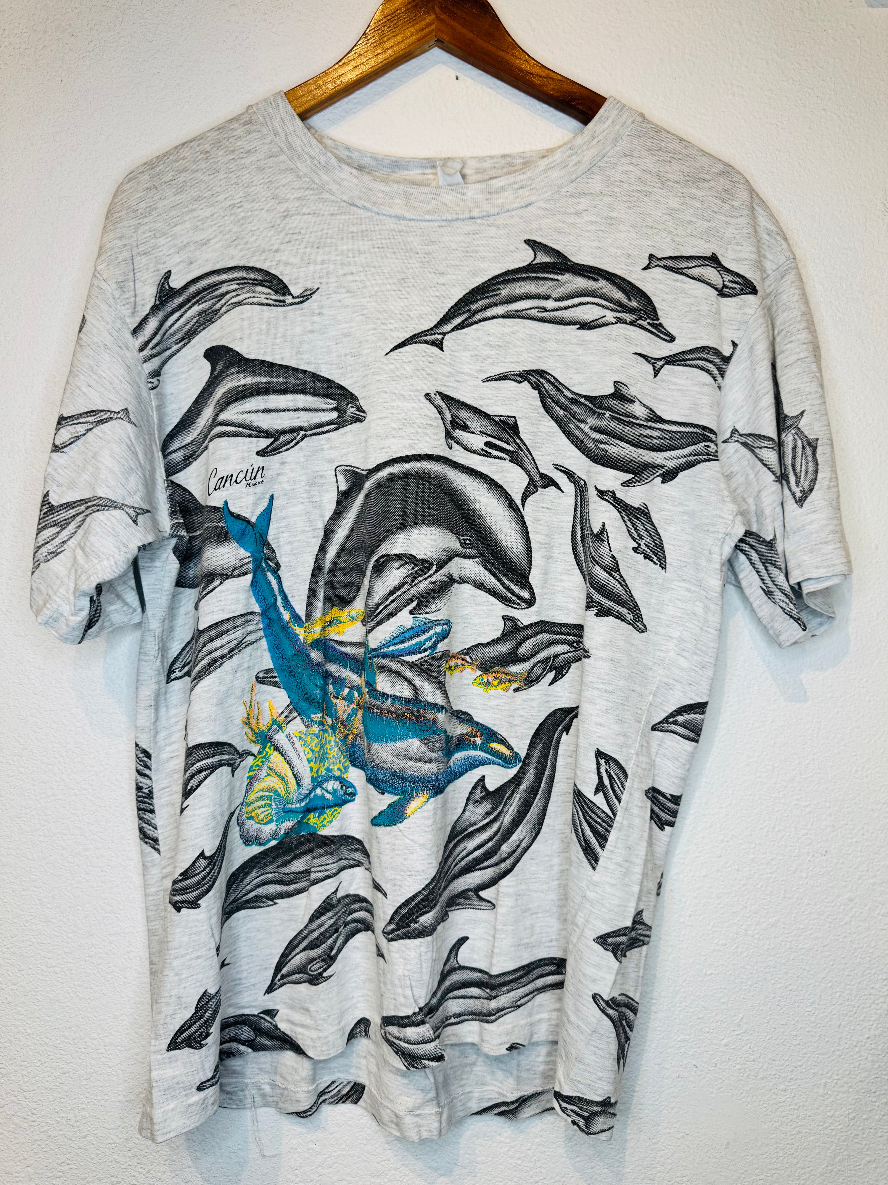 Cancun Dolphins Vintage Tee