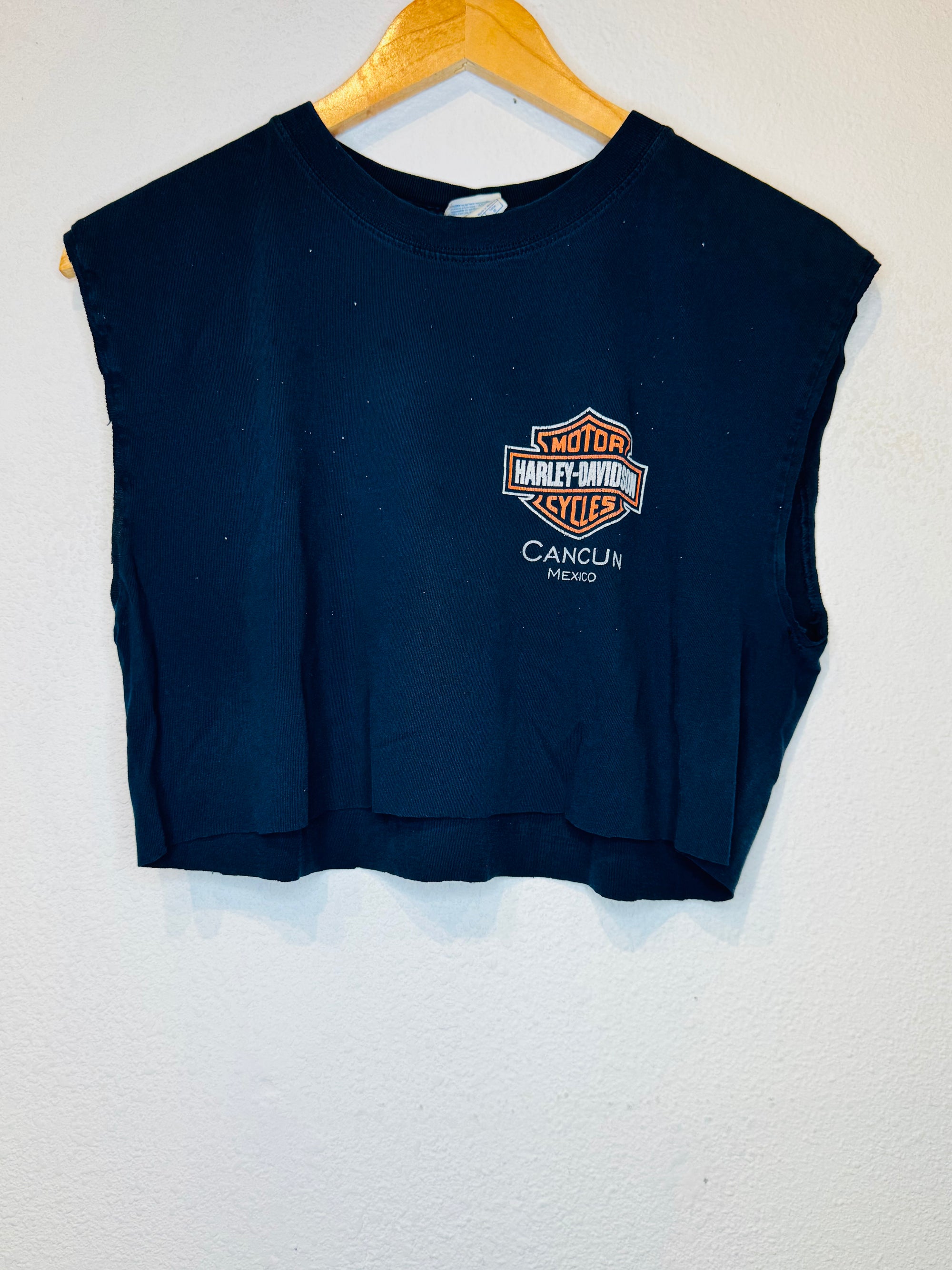 Cancun Harley Vintage Crop Tank