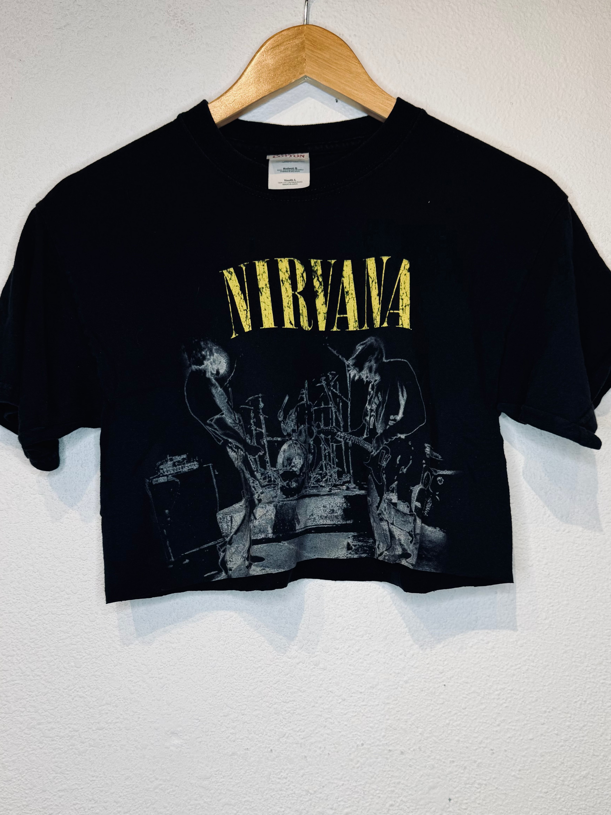 Nirvana Vintage Crop Tee
