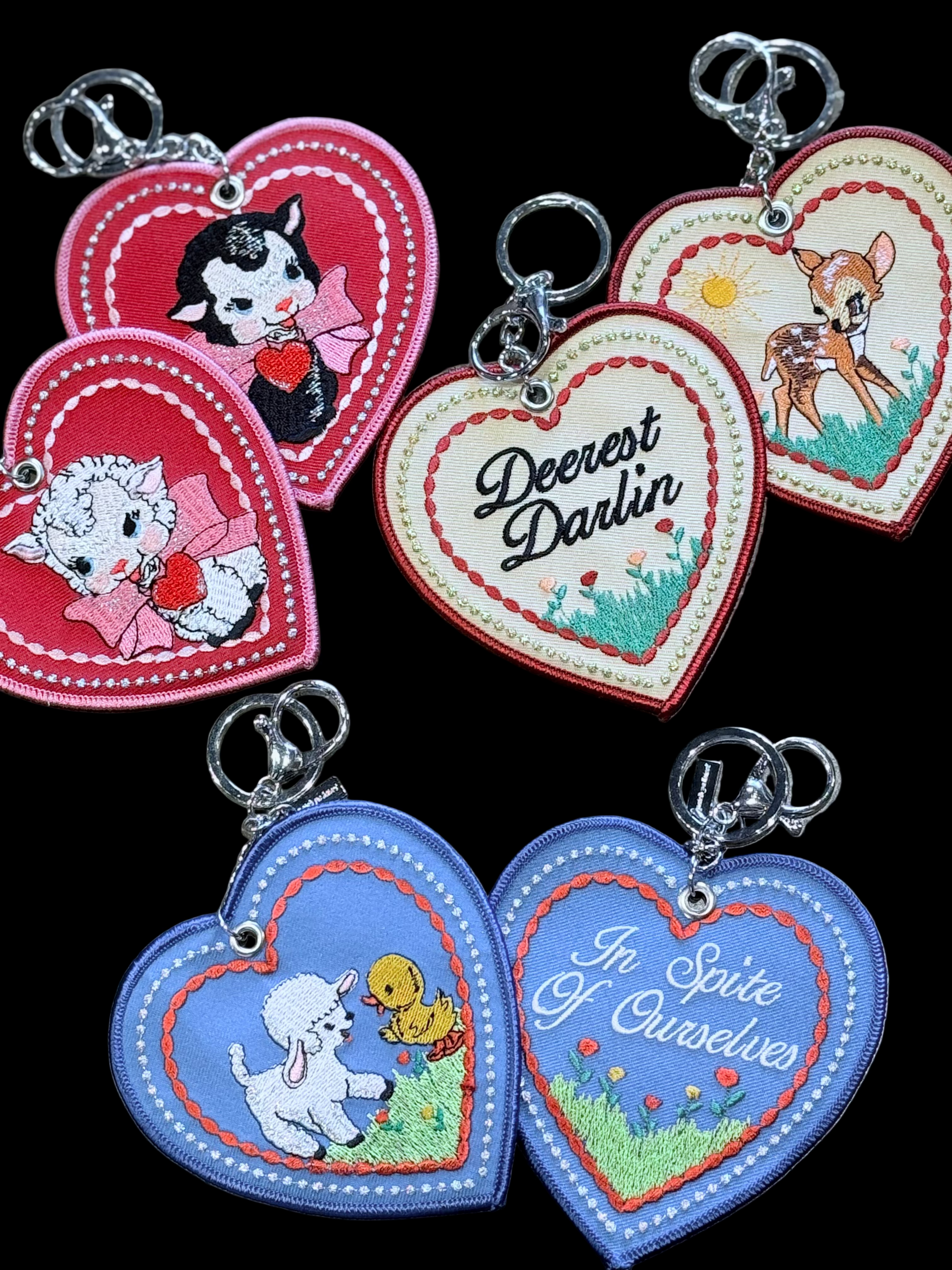 Embroidered Bag Charm