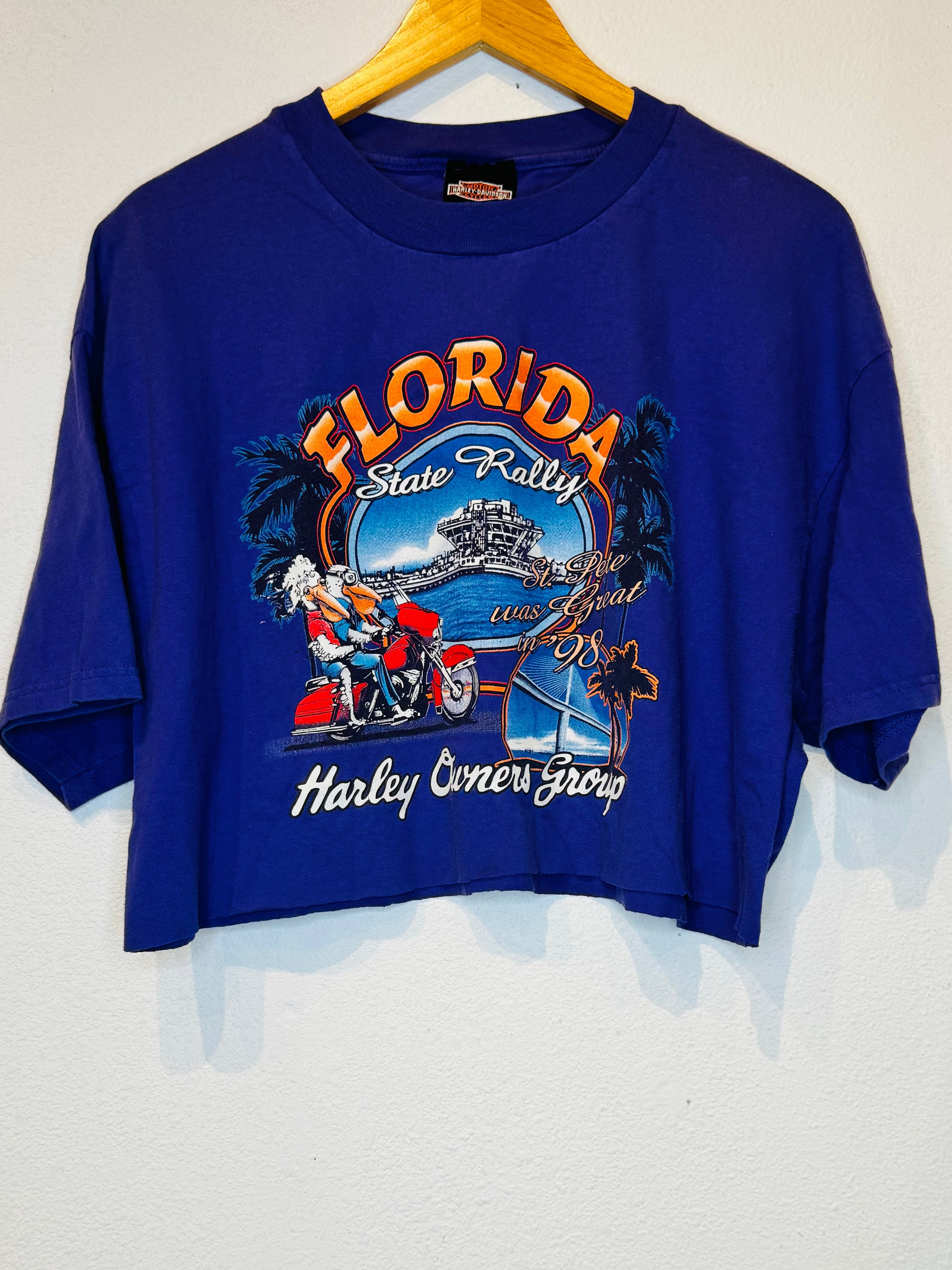 Florida Rally Harley Vintage Crop Tee