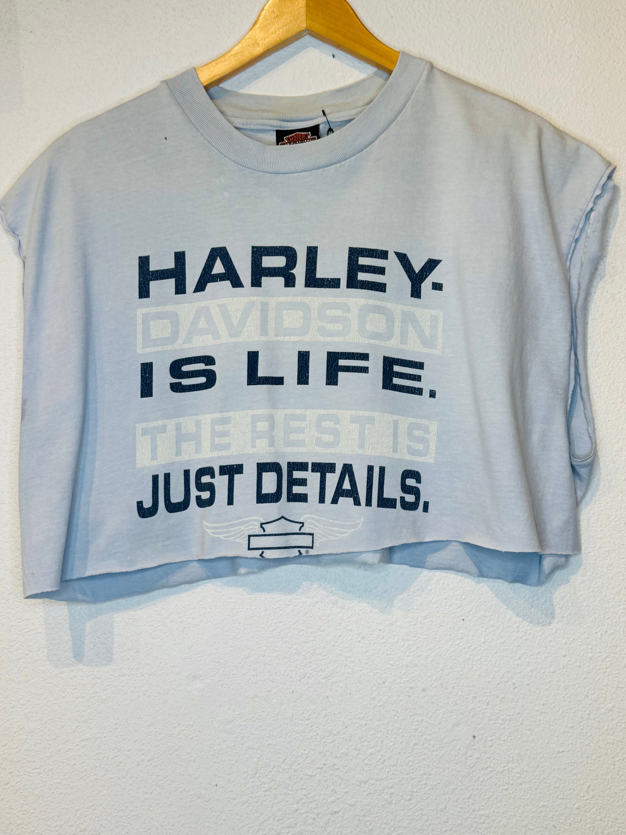 Harley is Life Vintage Crop Tank