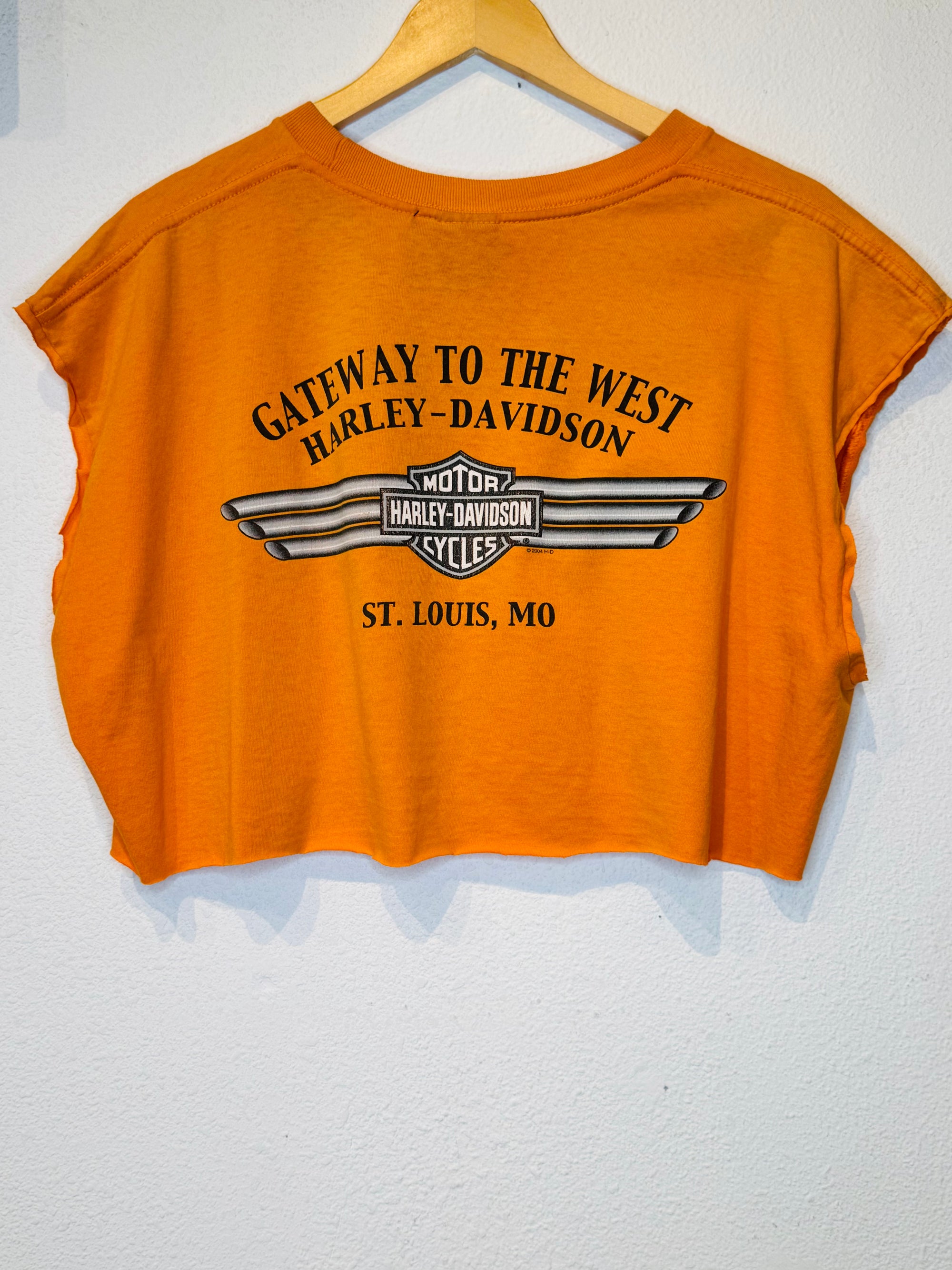 St Louis Harley Vintage Crop Tank