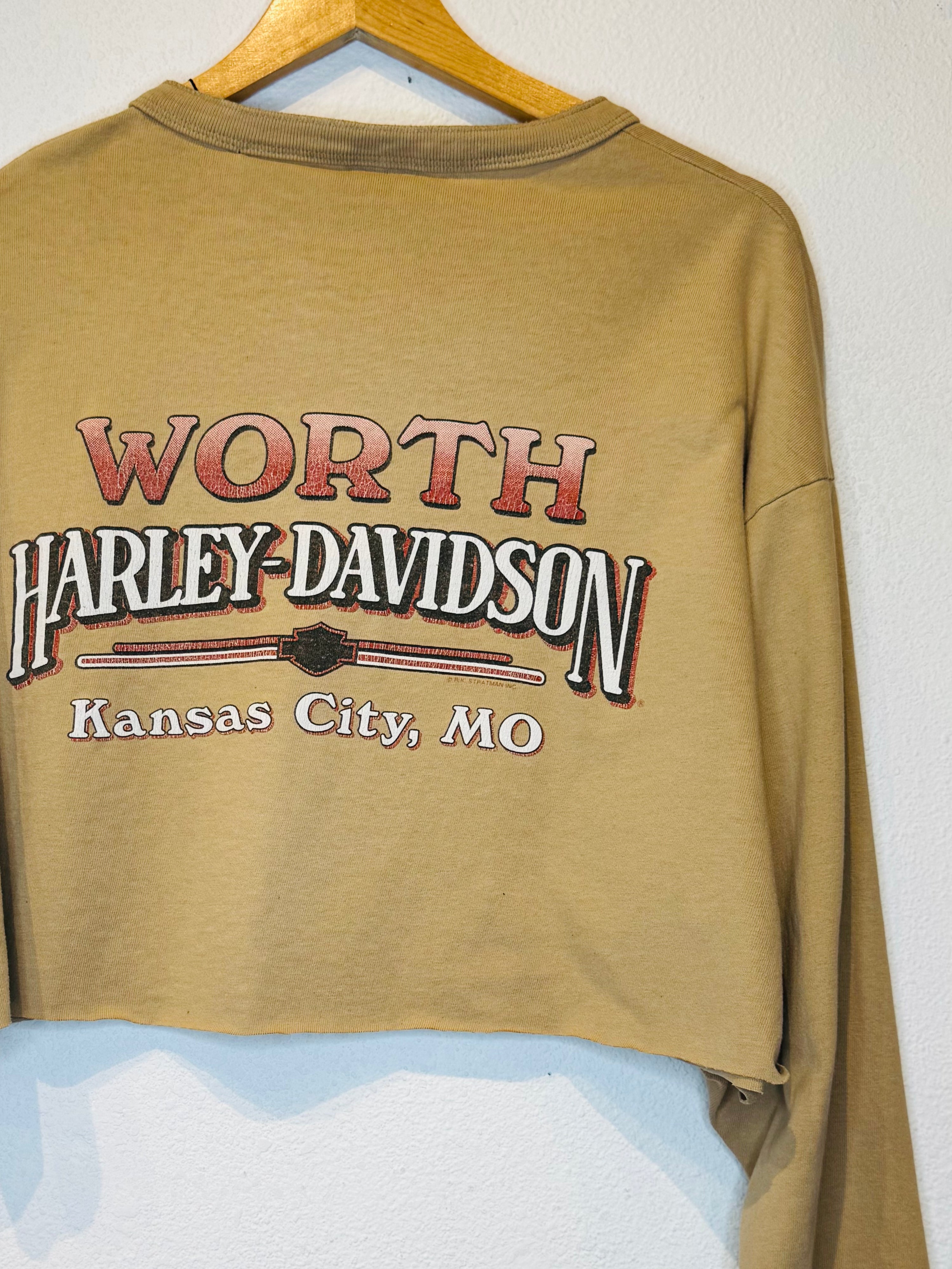Only the Best Harley Vintage Crop Long Sleeve