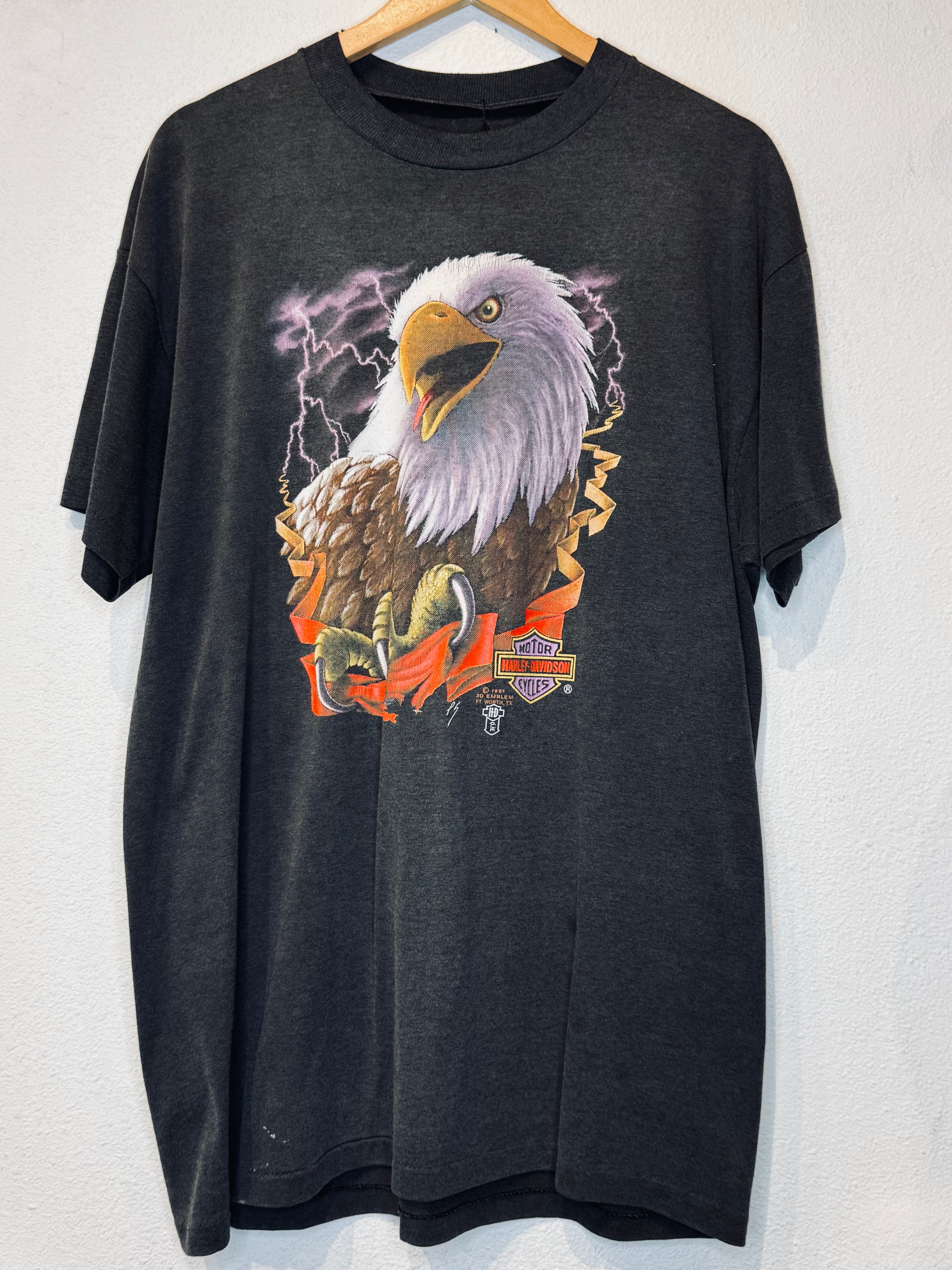 3D Emblem '87 Eagle Harley Vintage Tee