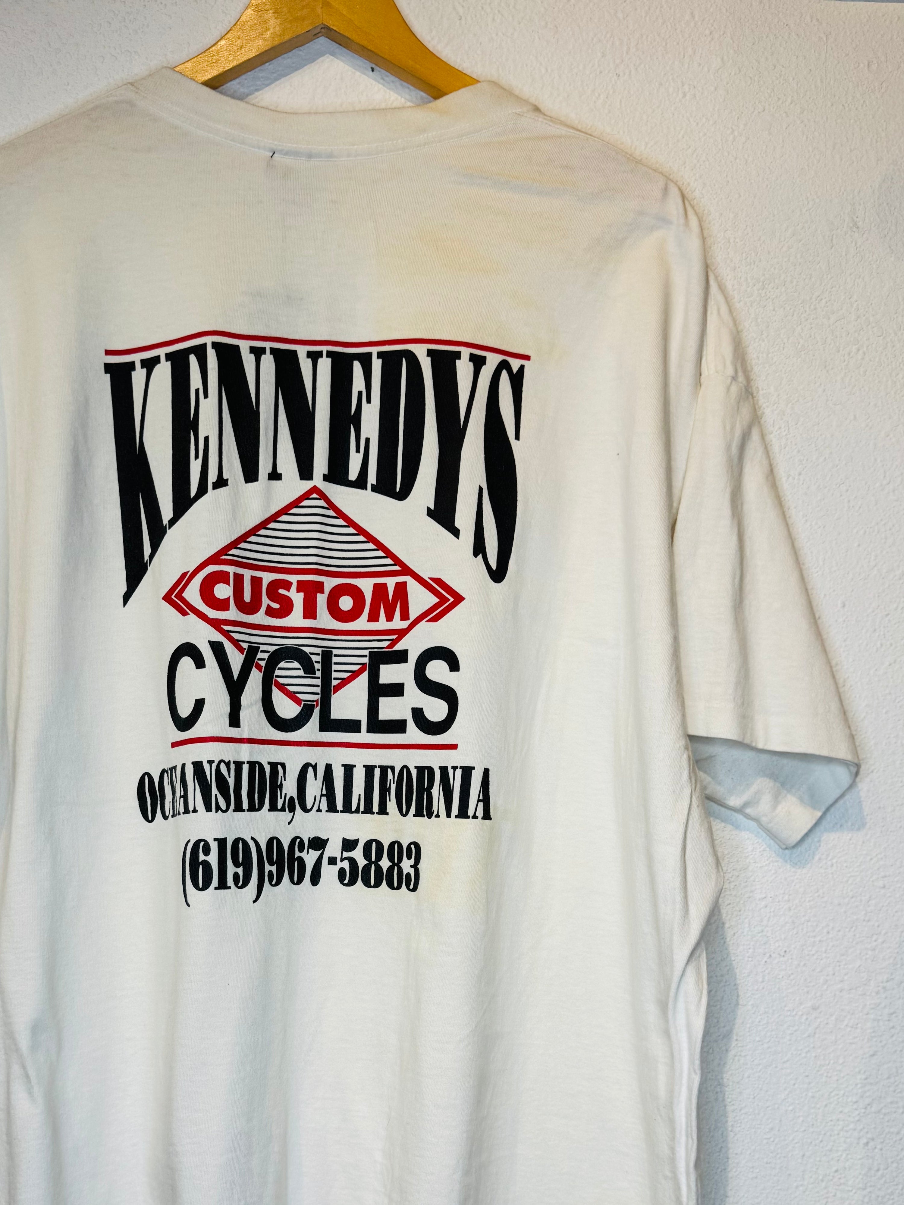 Kennedys Cycle Red Vintage Tee
