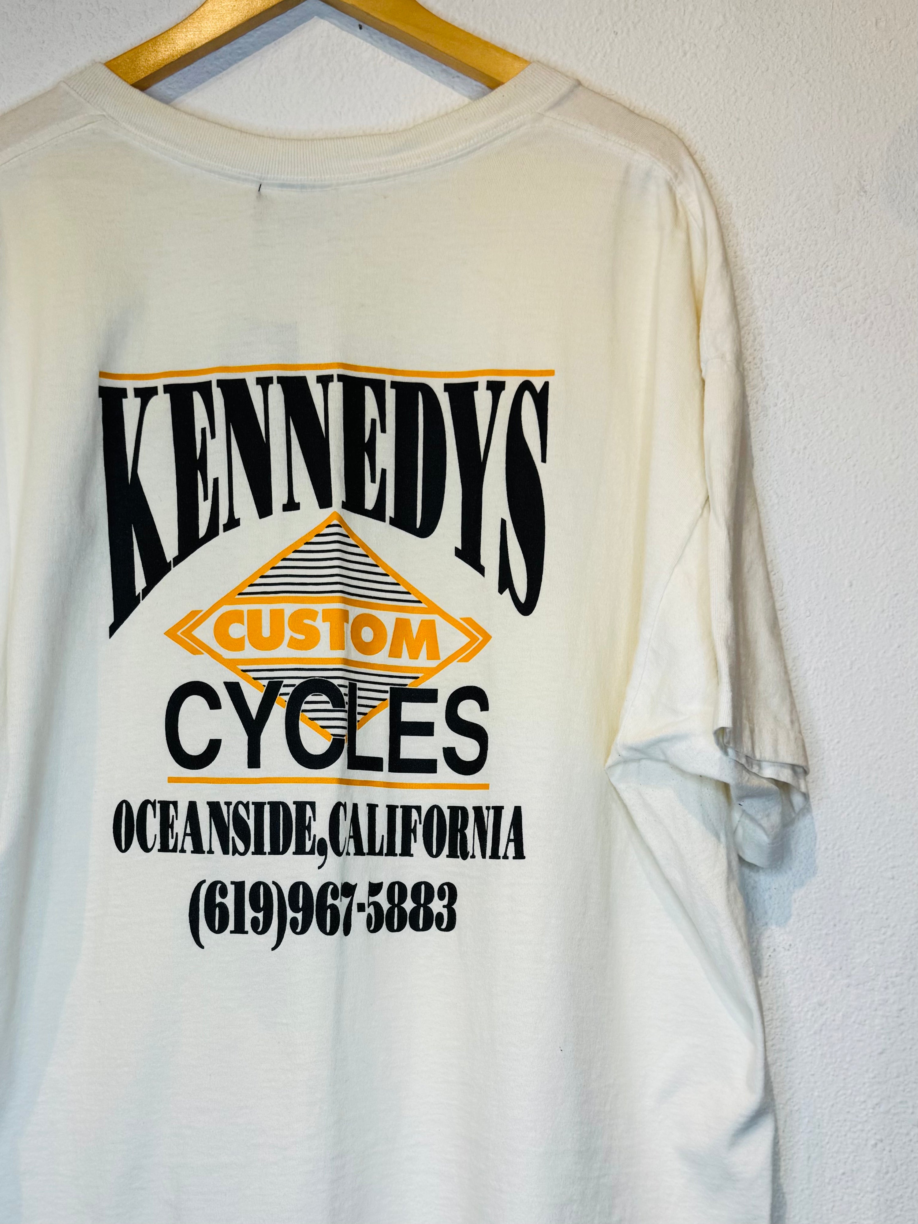 Kennedys Cycle Yellow Vintage Tee