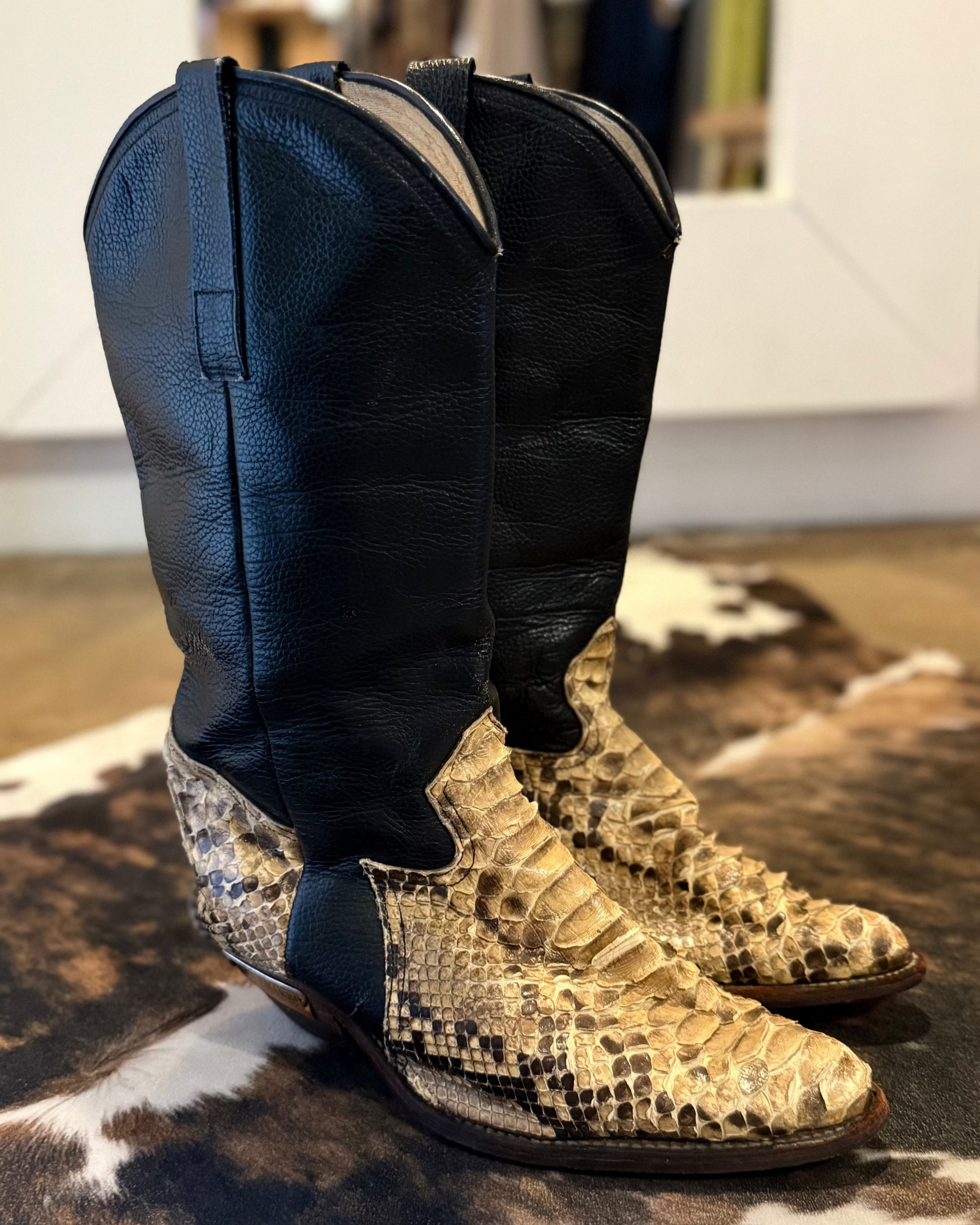 Vintage Snake Cowboy Boot