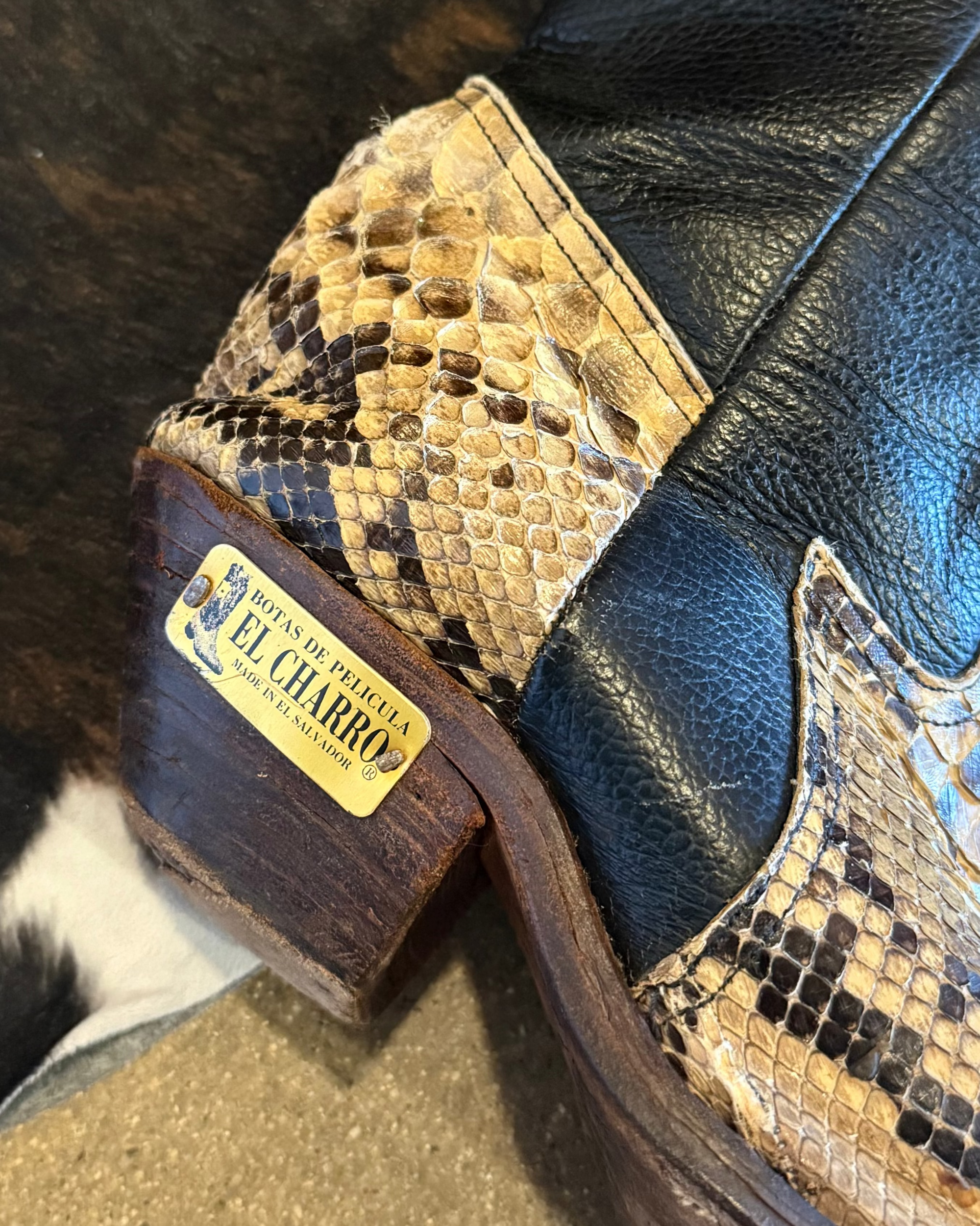 Vintage Snake Cowboy Boot