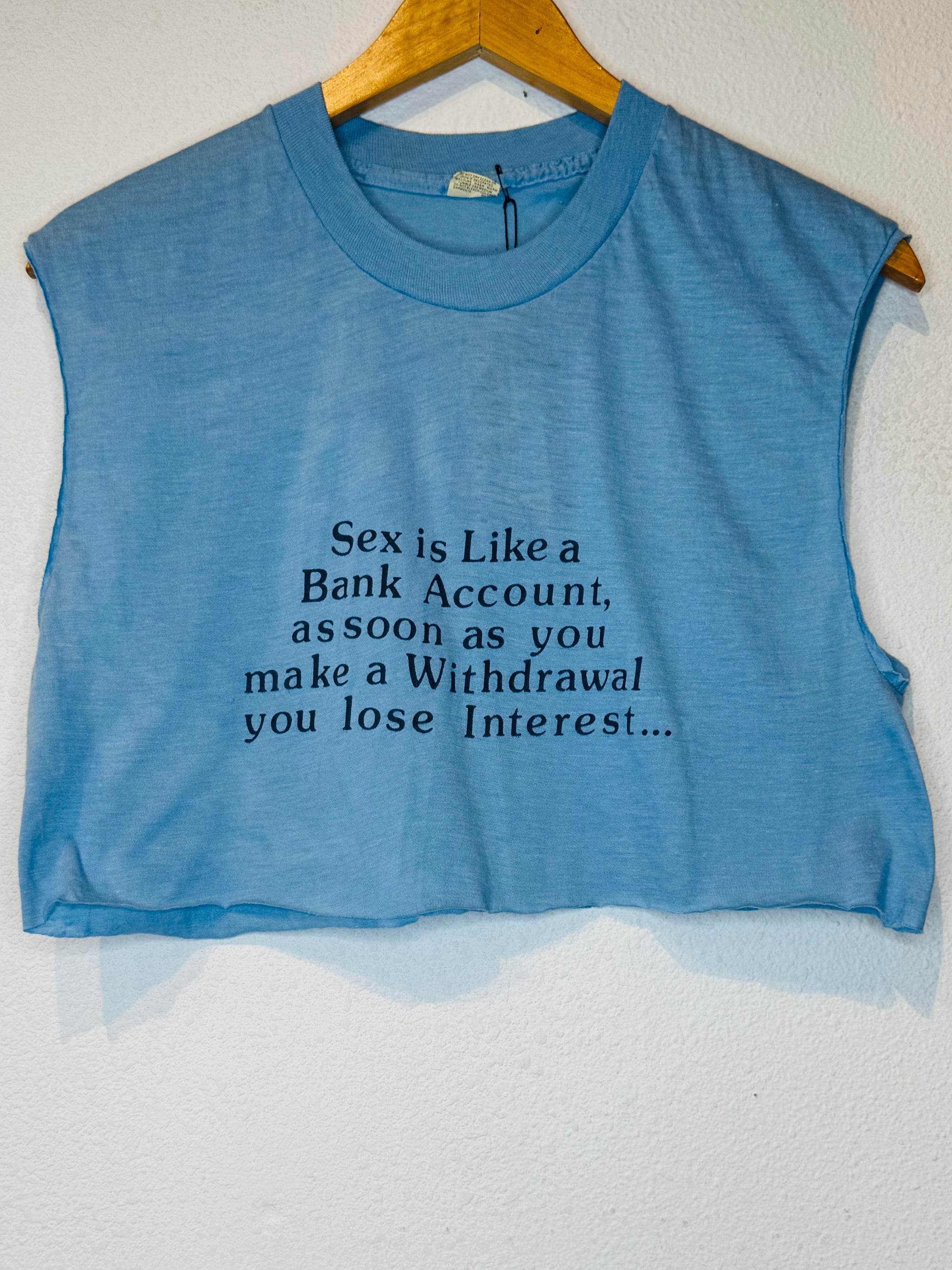 Lose Interest Vintage Crop Tank