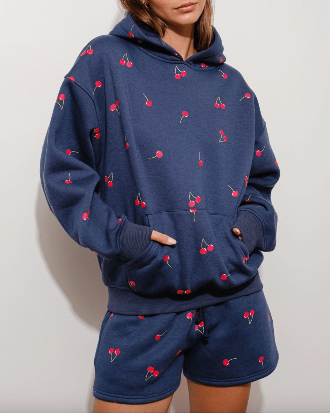 Cherry Sweat Set - Burnout