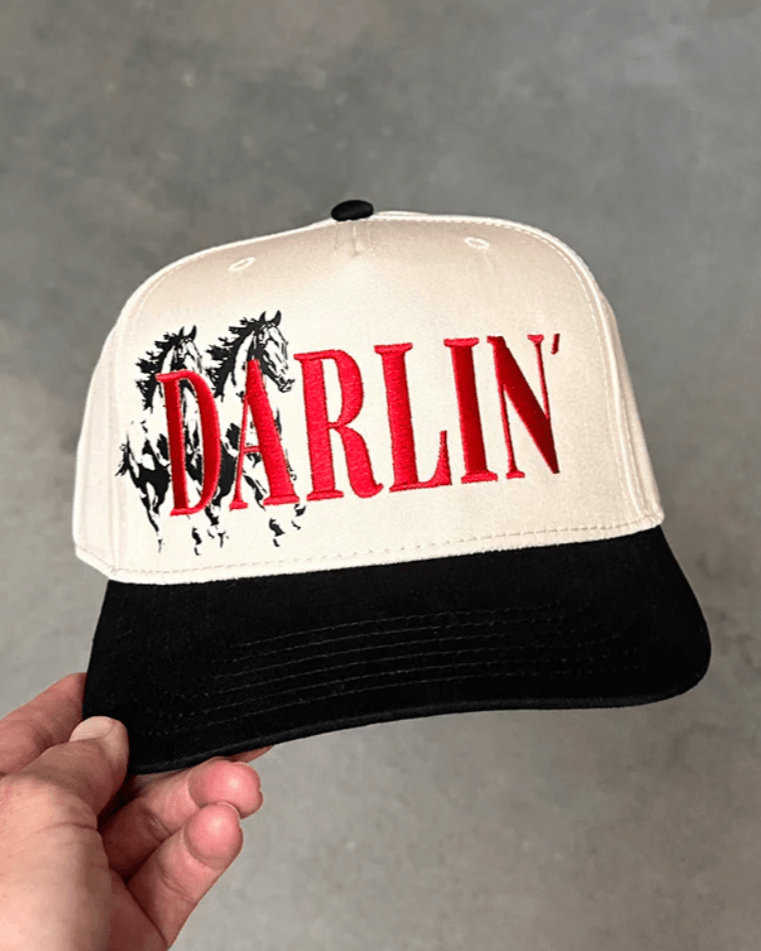 DARLIN’ Wild Horse Snapback Hat - Burnout