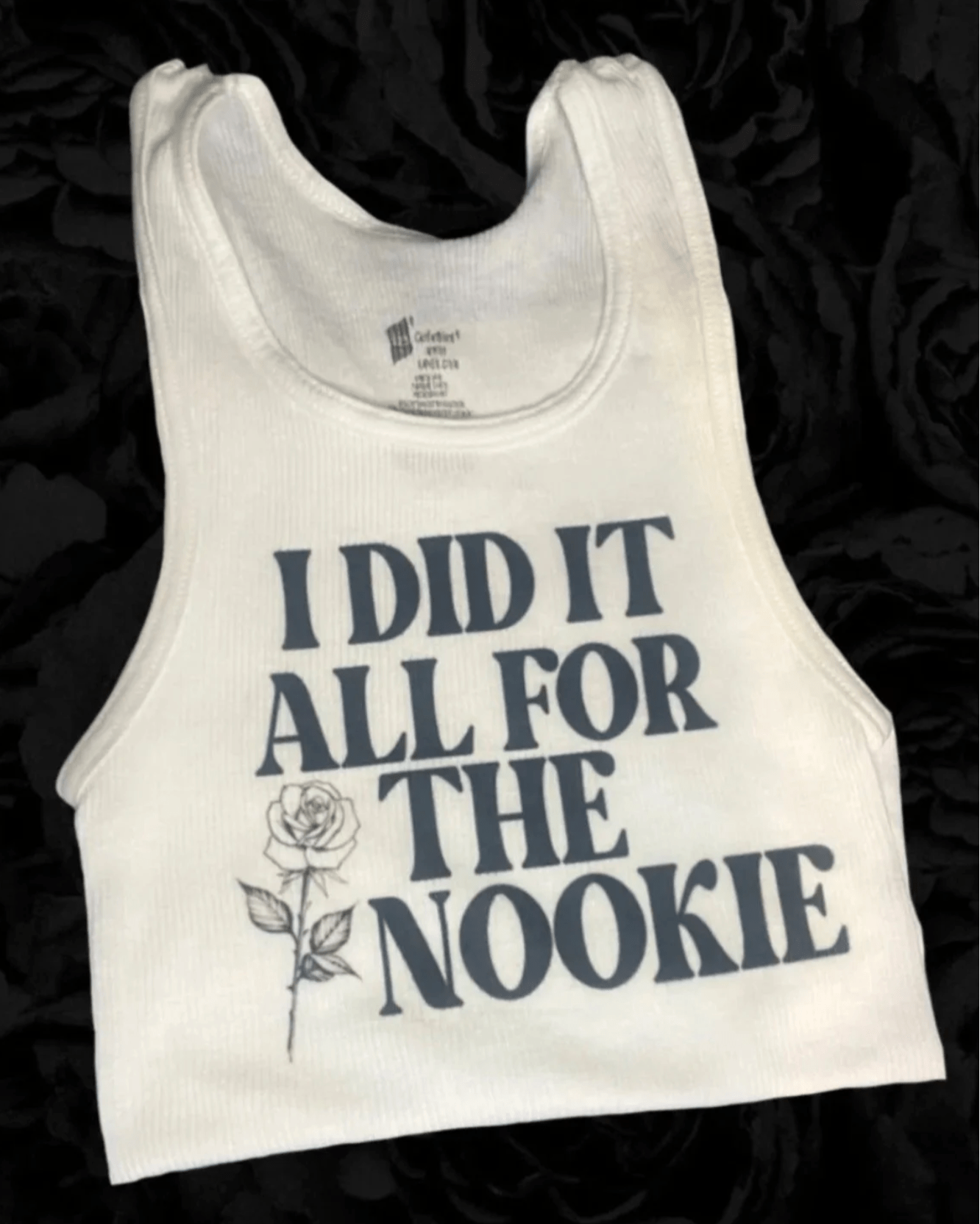 Nookie Crop Tank - Burnout