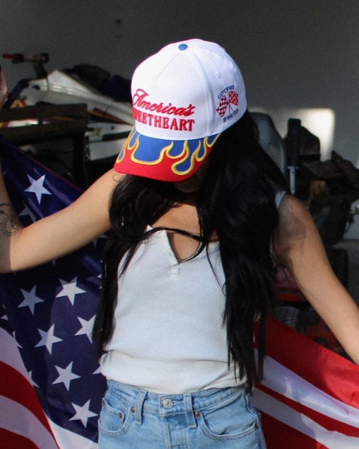 America's Sweetheart Flames Snapback Hat