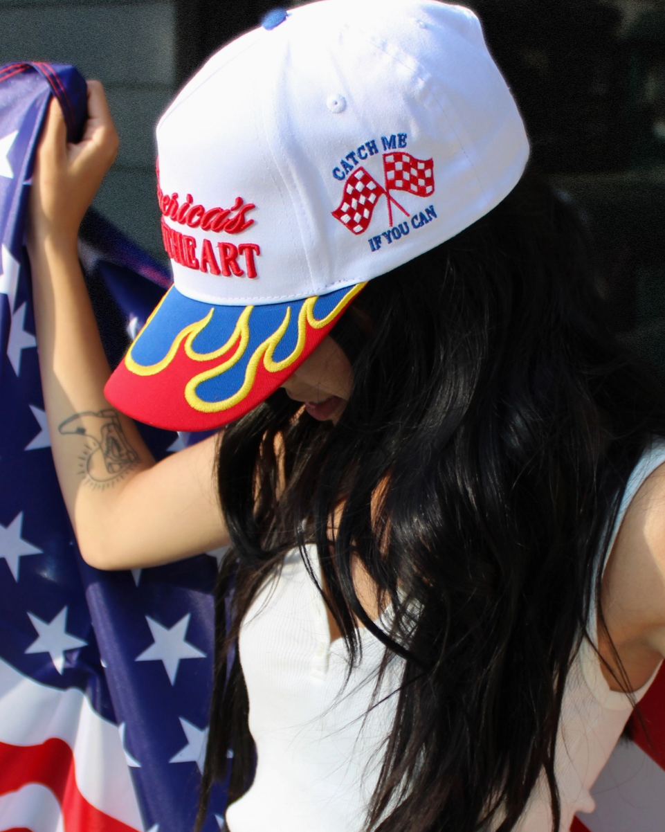 America's Sweetheart Flames Snapback Hat