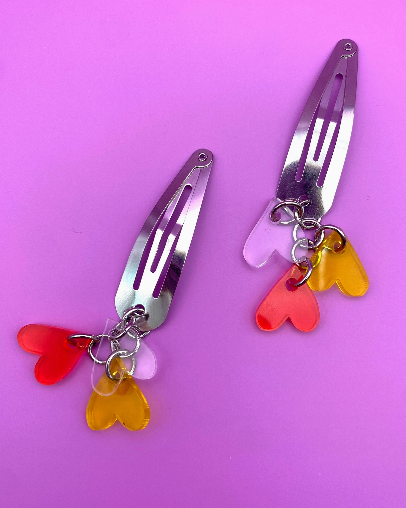 3 of Hearts Hair Clips