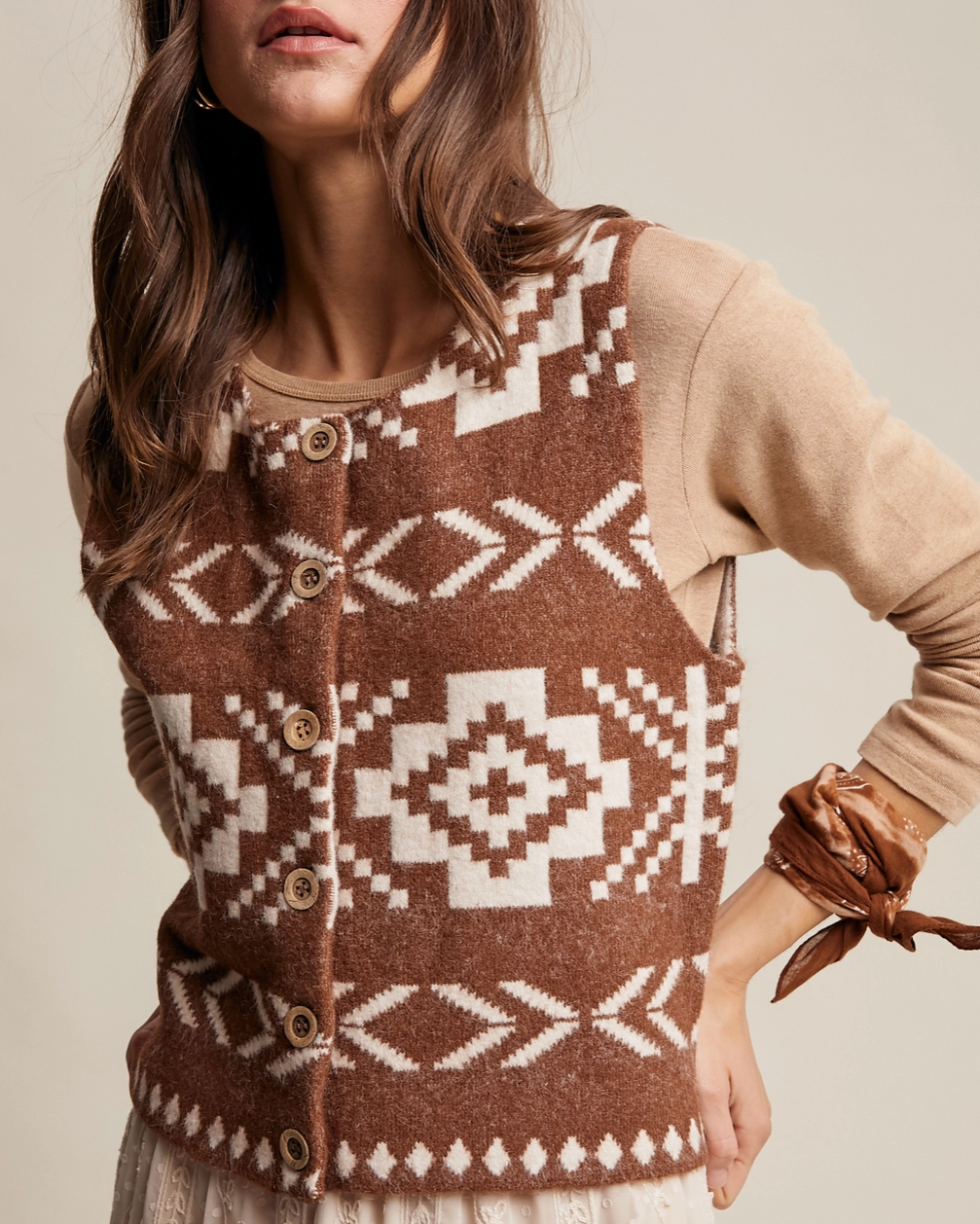 Southwest Knit Vest