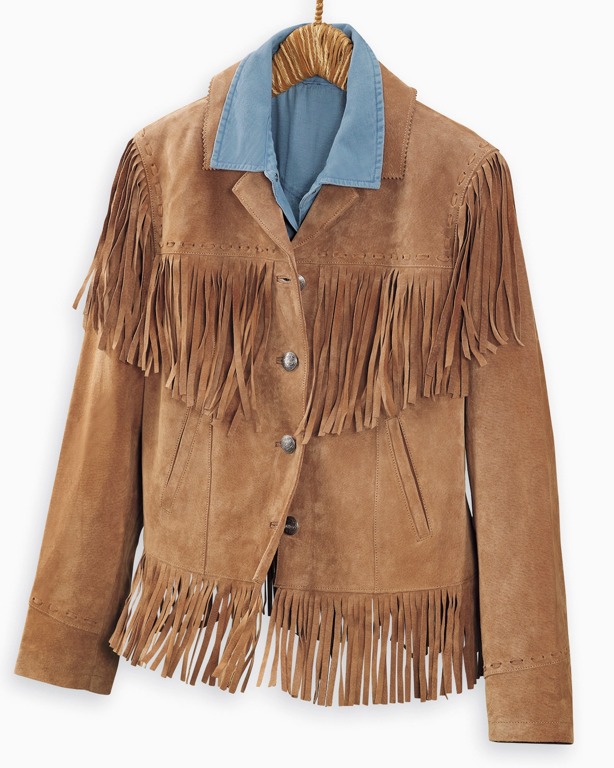 Suede Fringe Jacket