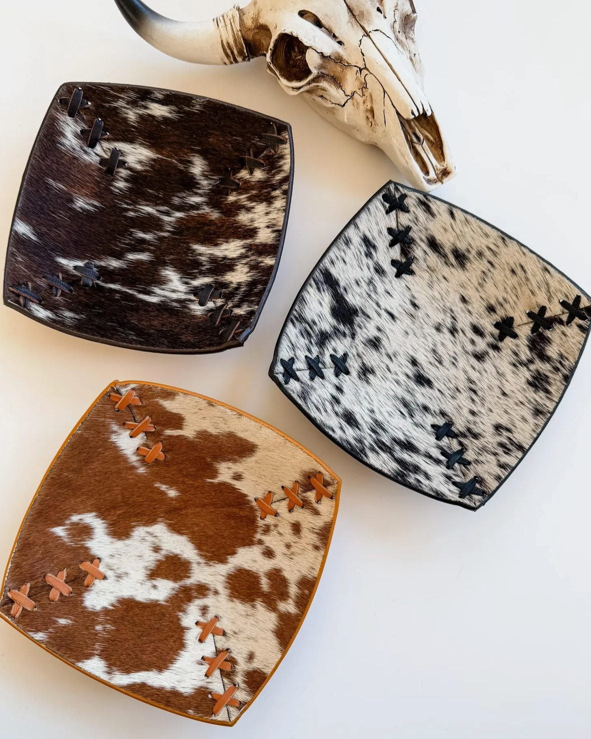 Cowhide Leather Tray