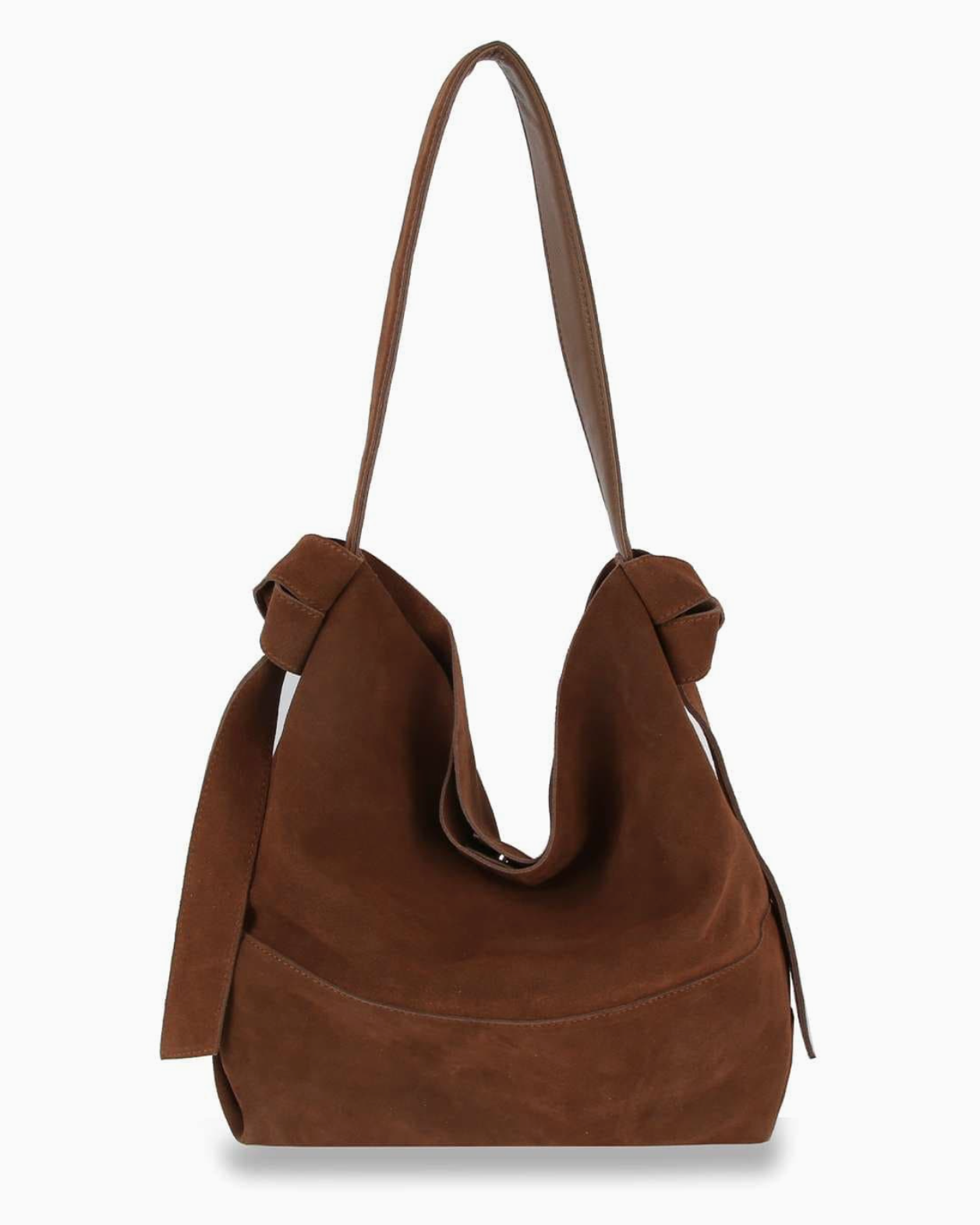Suede Knot Tote Bag