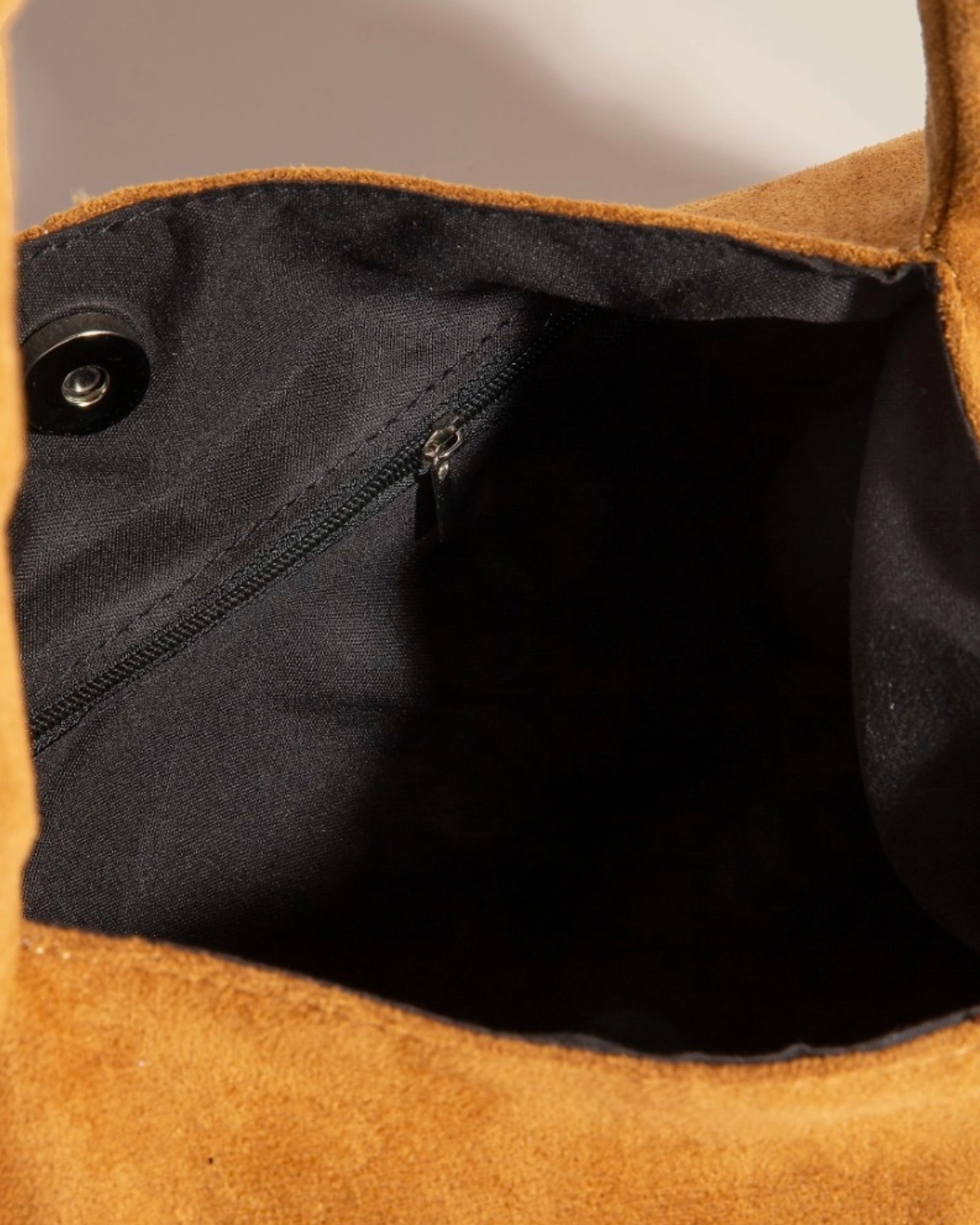 Studded Suede Shoulder Bag
