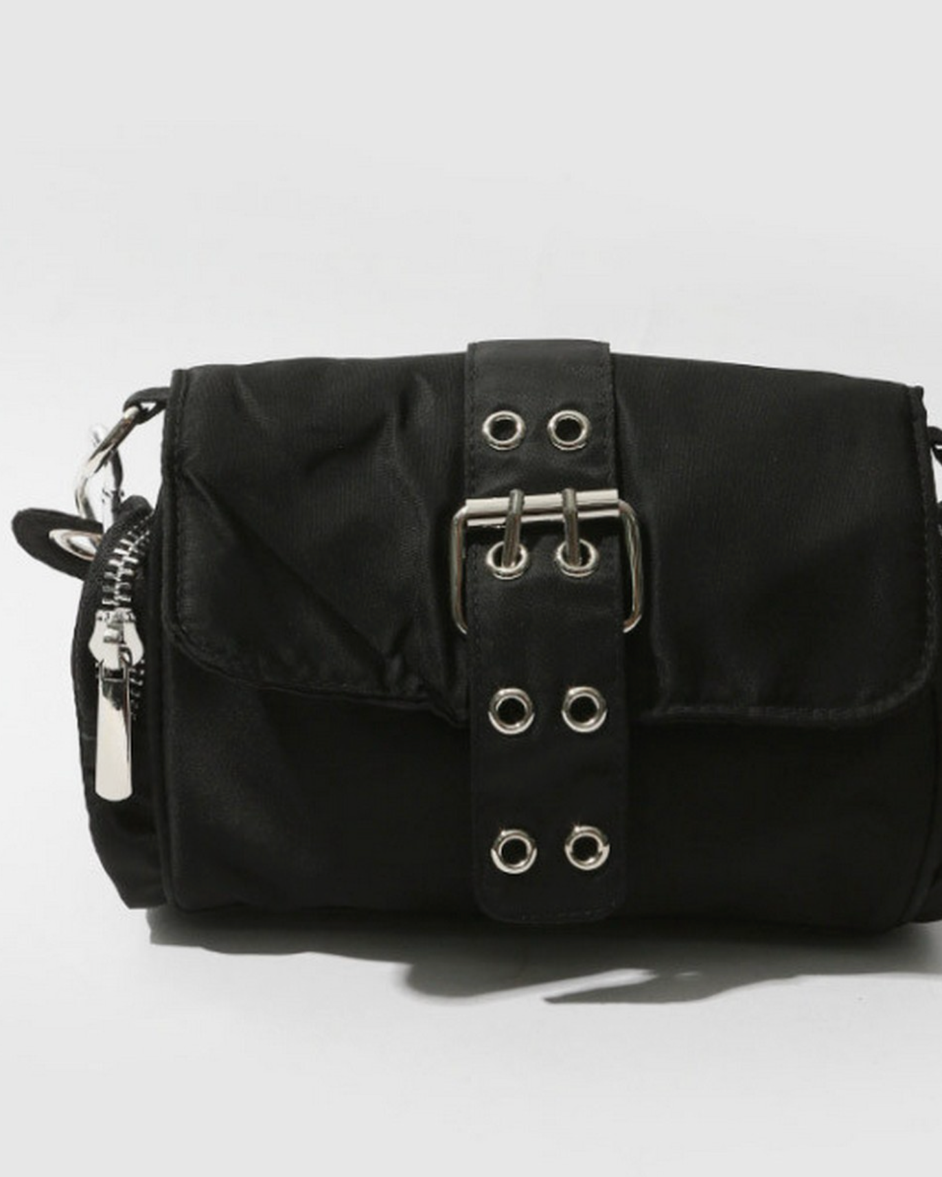 Nylon Grommet Shoulder Bag
