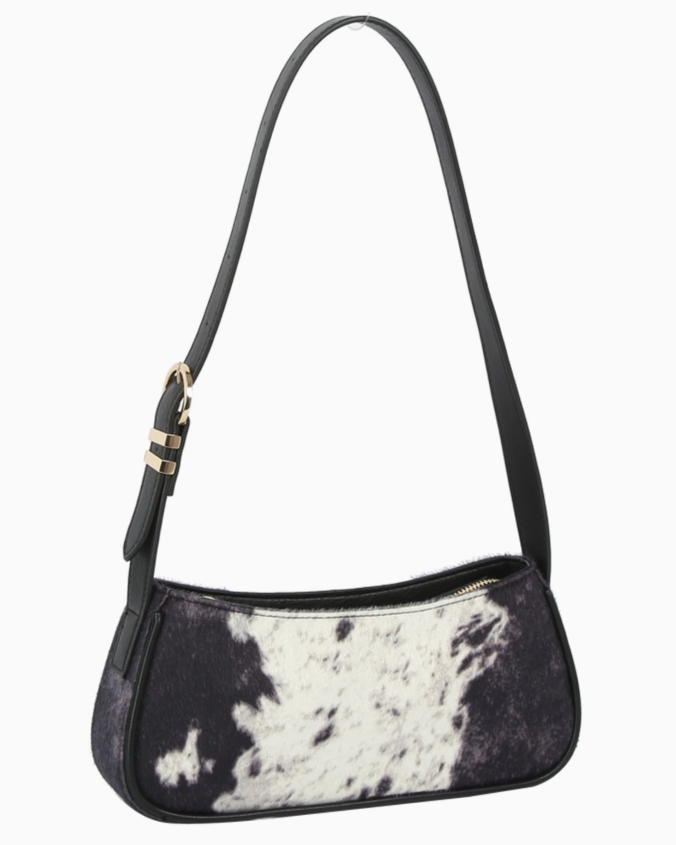 Calf Hair Structured Shoulder Bag