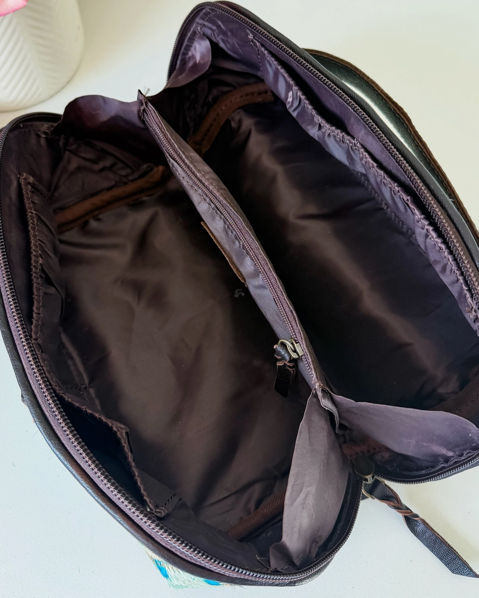 Ella Cowhide Makeup Bag