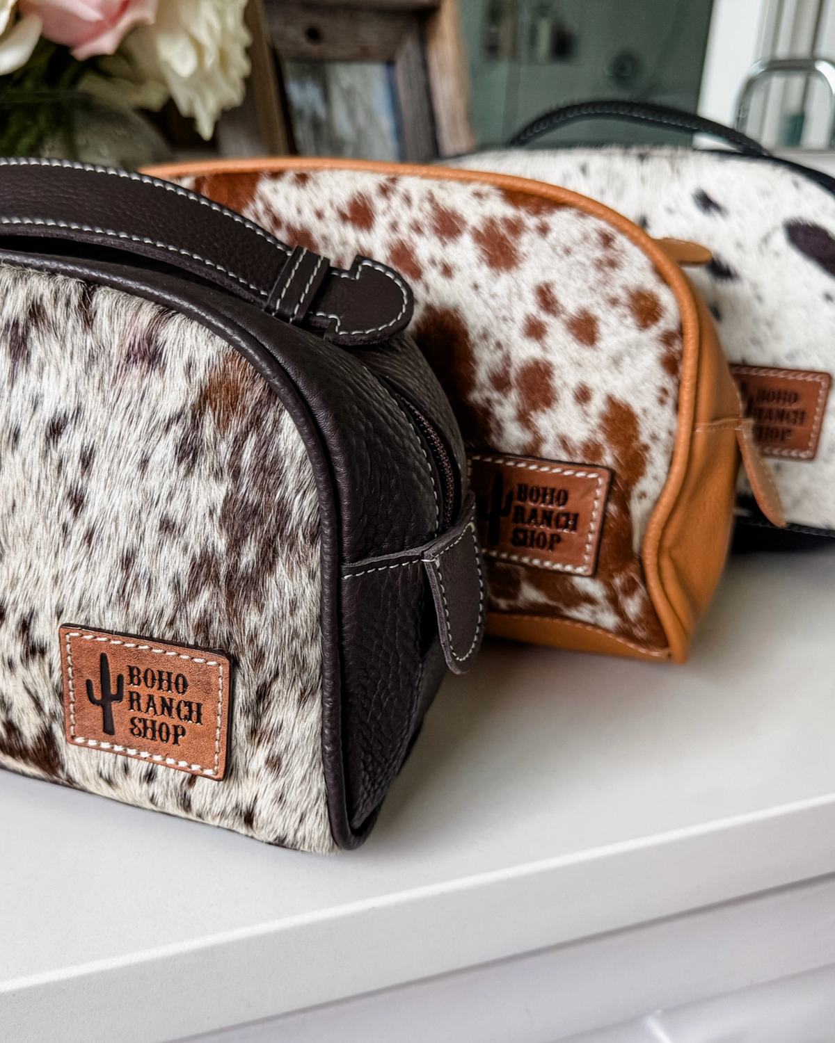 Leather Toiletry Travel Bag