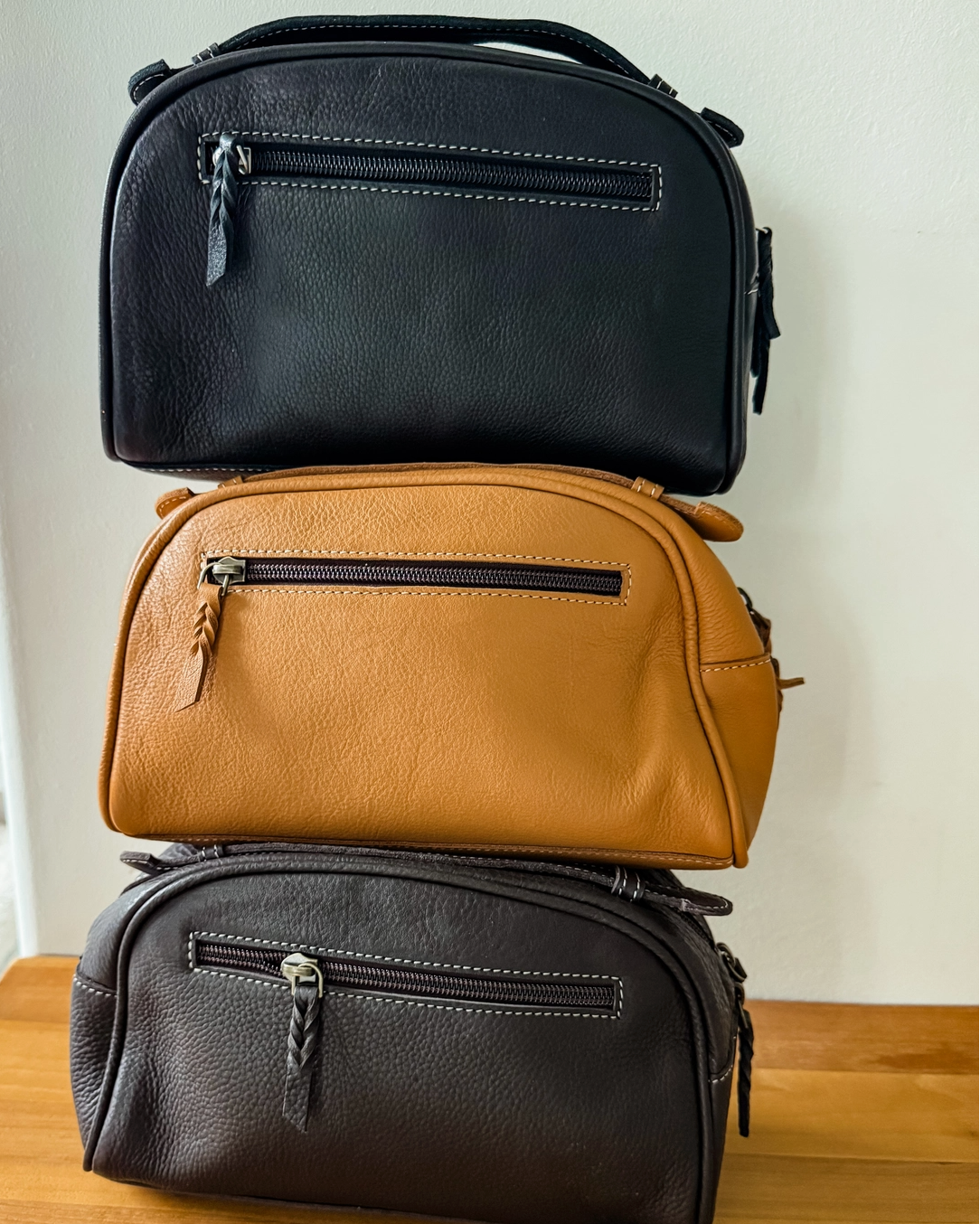 Leather Toiletry Travel Bag
