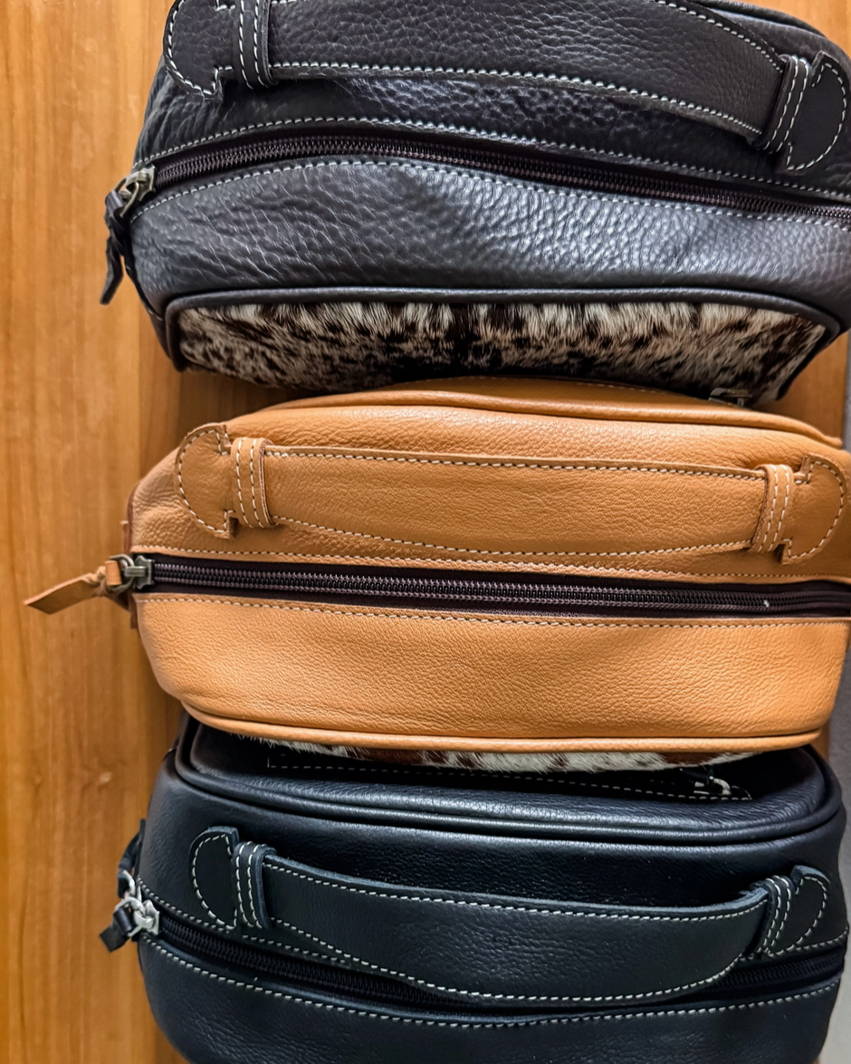 Leather Toiletry Travel Bag