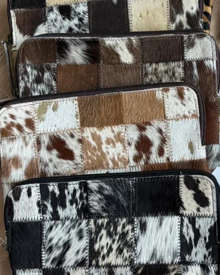 Cowhide Accessory Pouch
