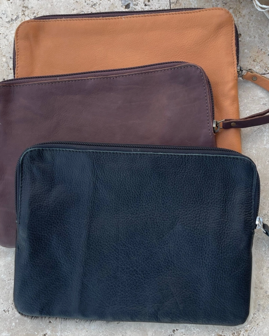 Cowhide Accessory Pouch