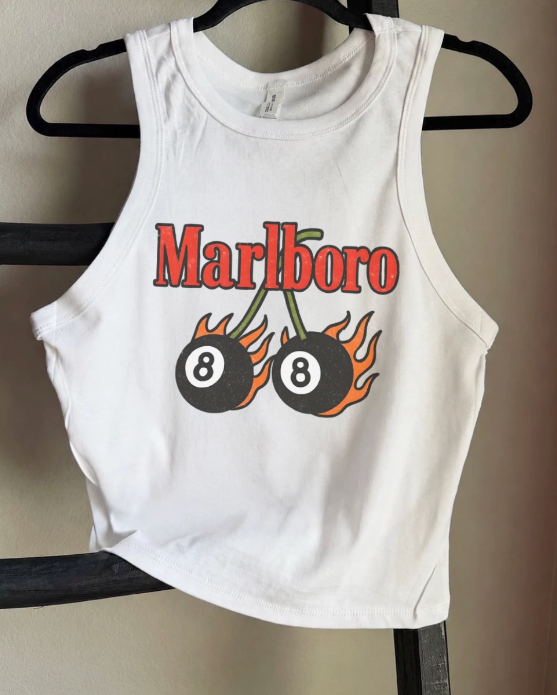 Smoking Cherry Crop Tank