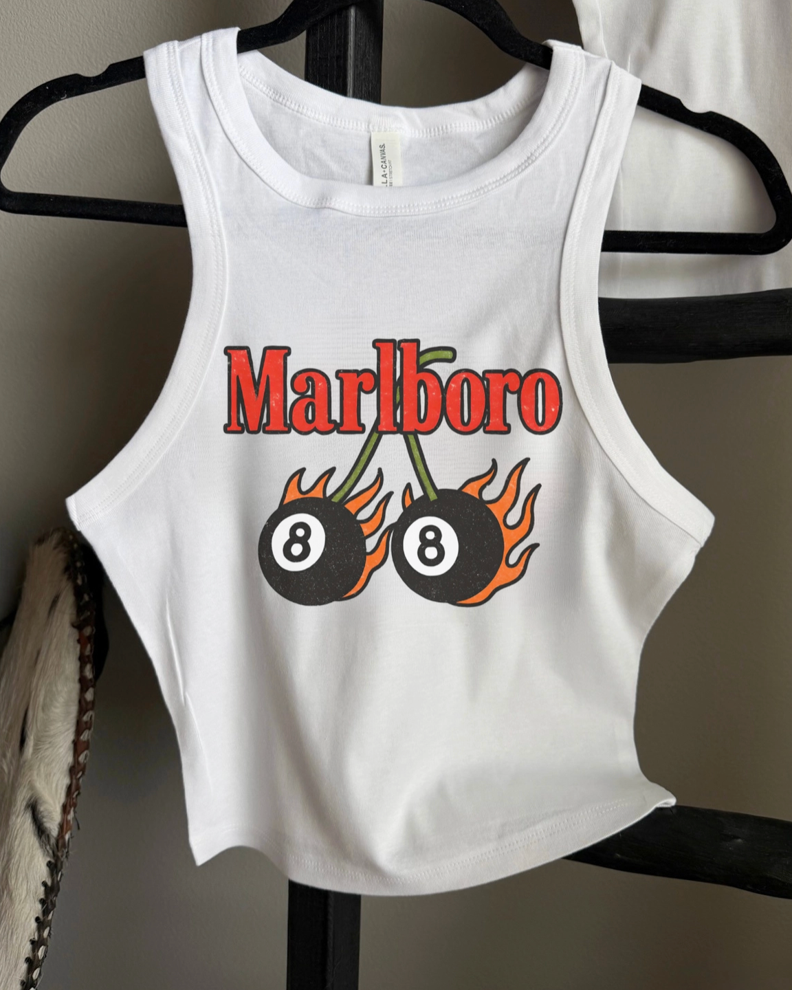 Smoking Cherry Crop Tank