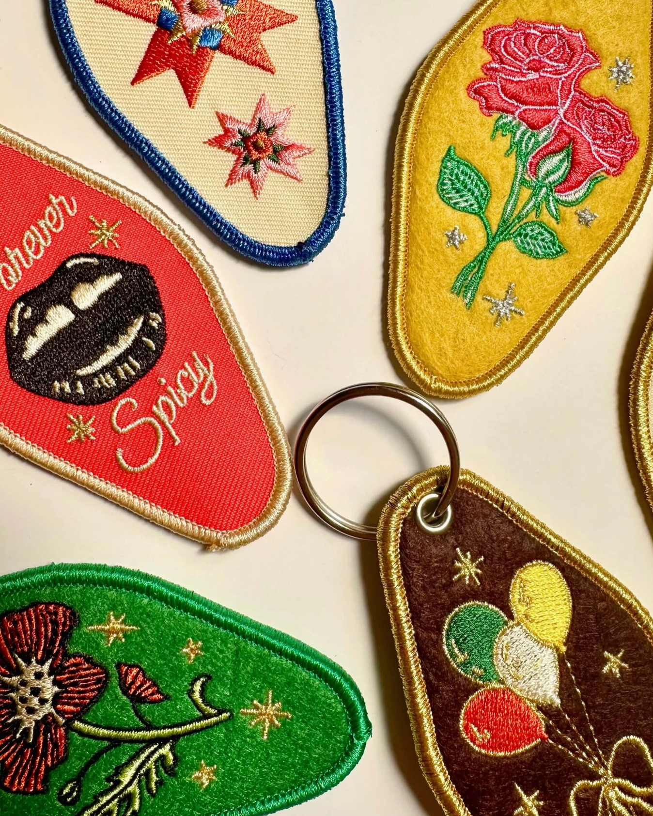 Embroidered Keychain