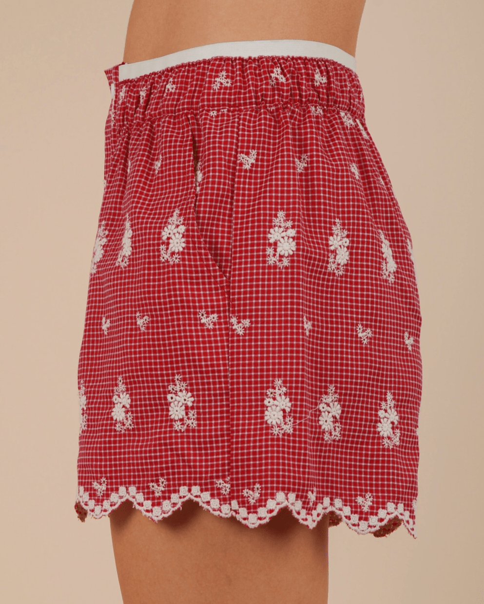 Embroidered Boxer Shorts - Burnout