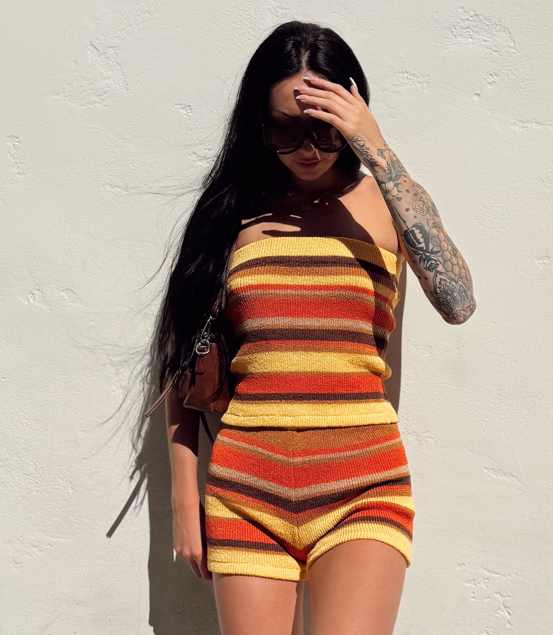 Summer Stripe Knit Set