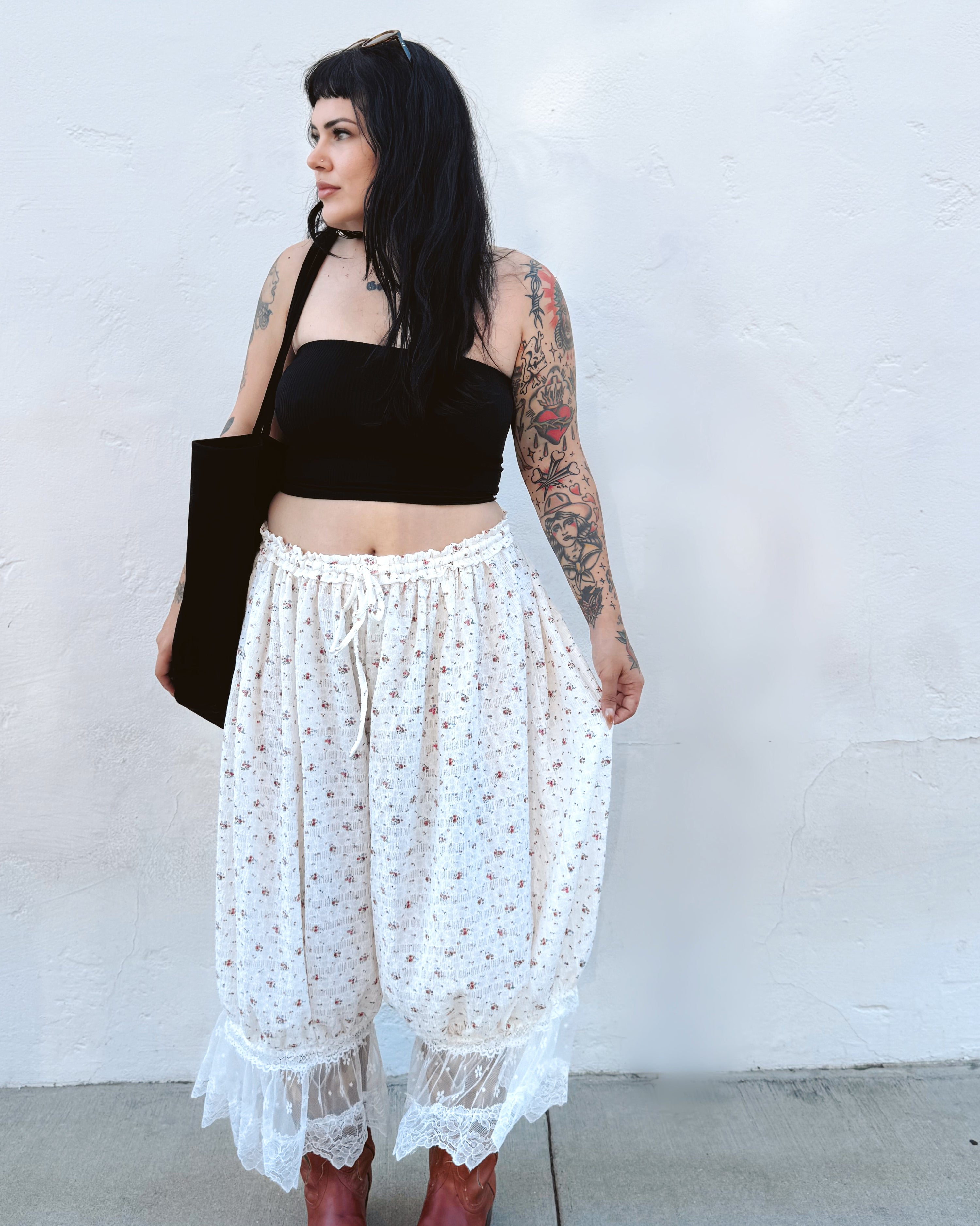 Floral Bloomer Pants