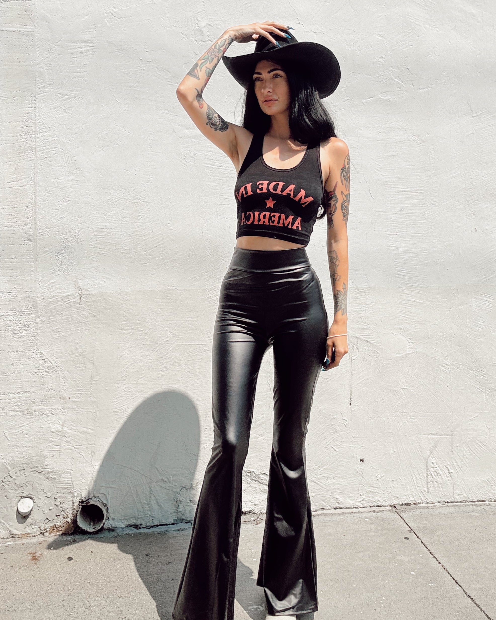 Classic Leather Flare - Burnout