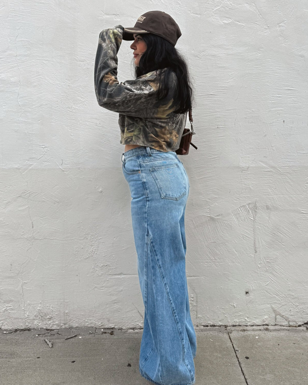 Wide Leg Panel Jeans