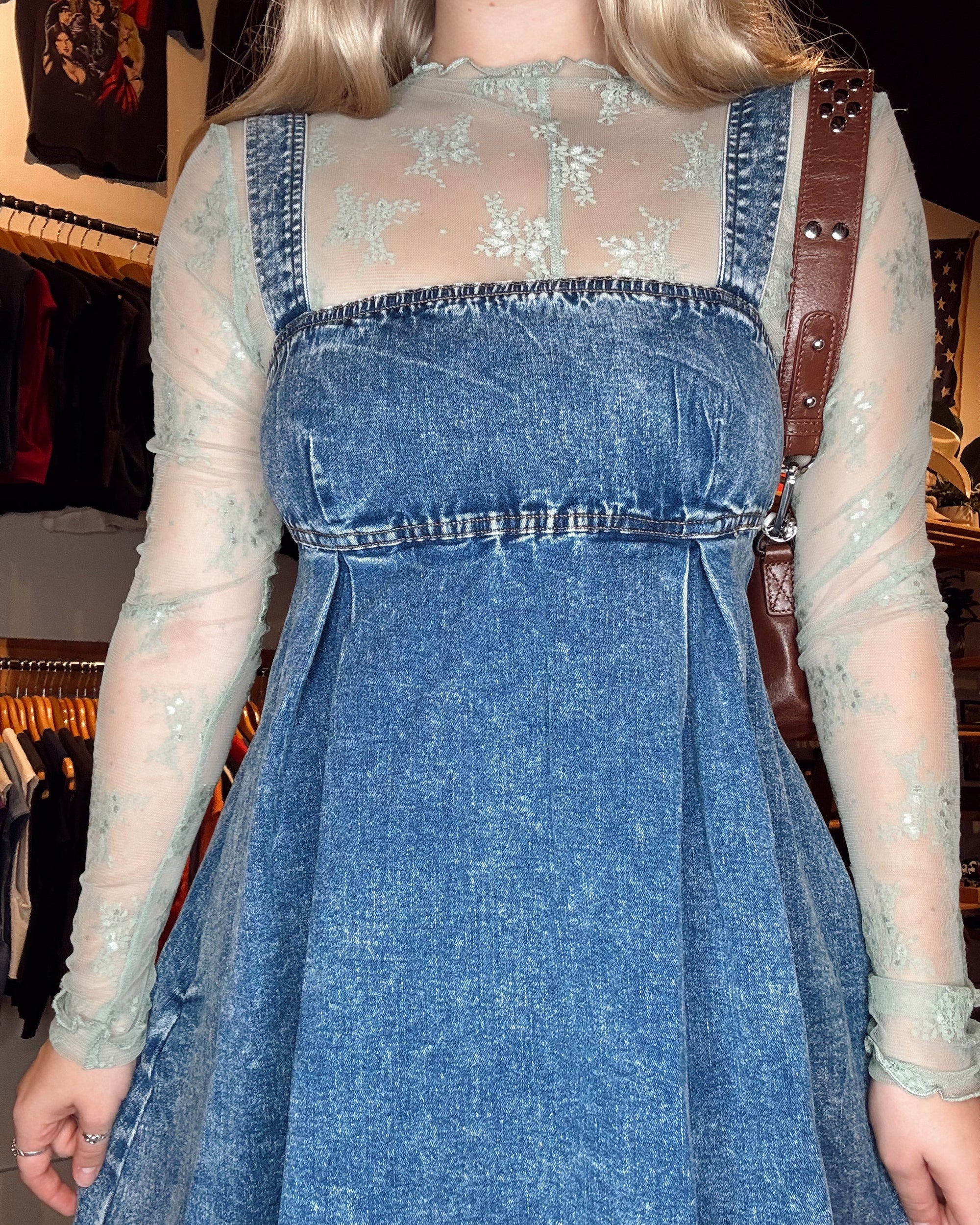 Lace Layering Long Sleeve - Sage