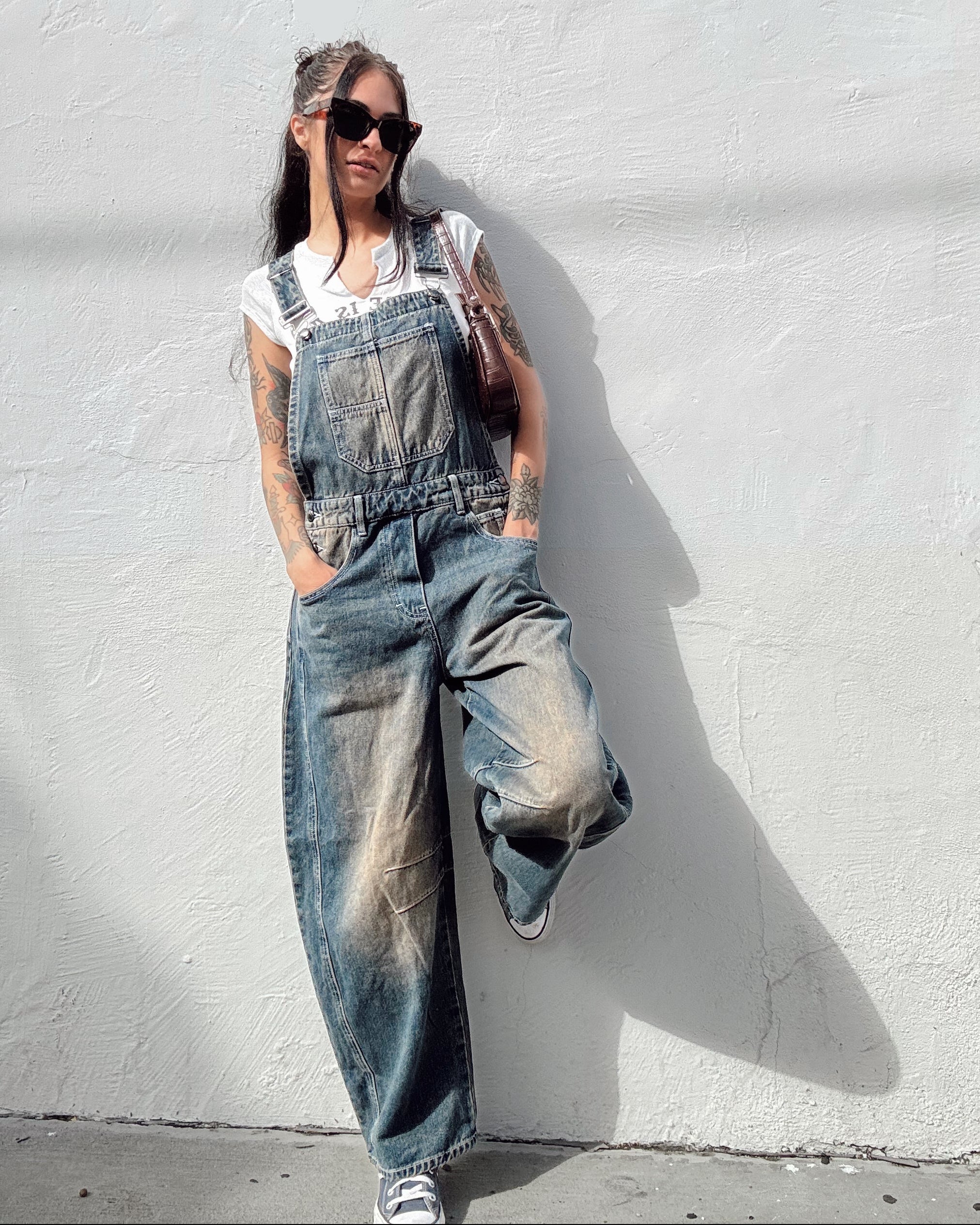 Vintage Wash Denim Overalls