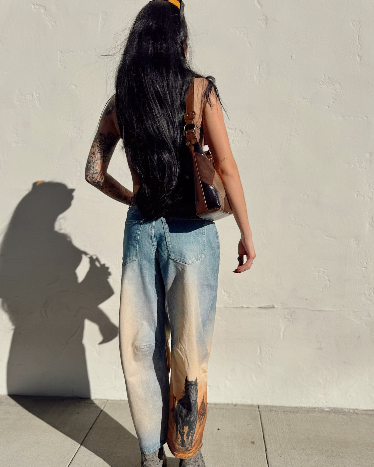 Wild Horse Barrel Jeans - Smaller Print
