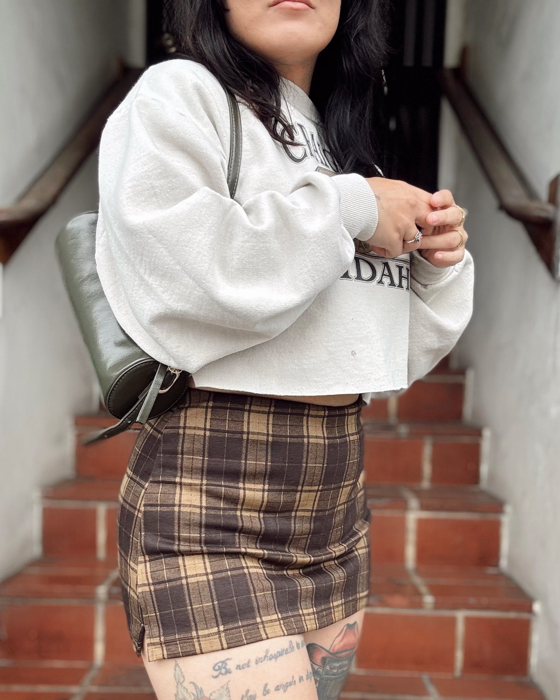 Plaid Mini Skort