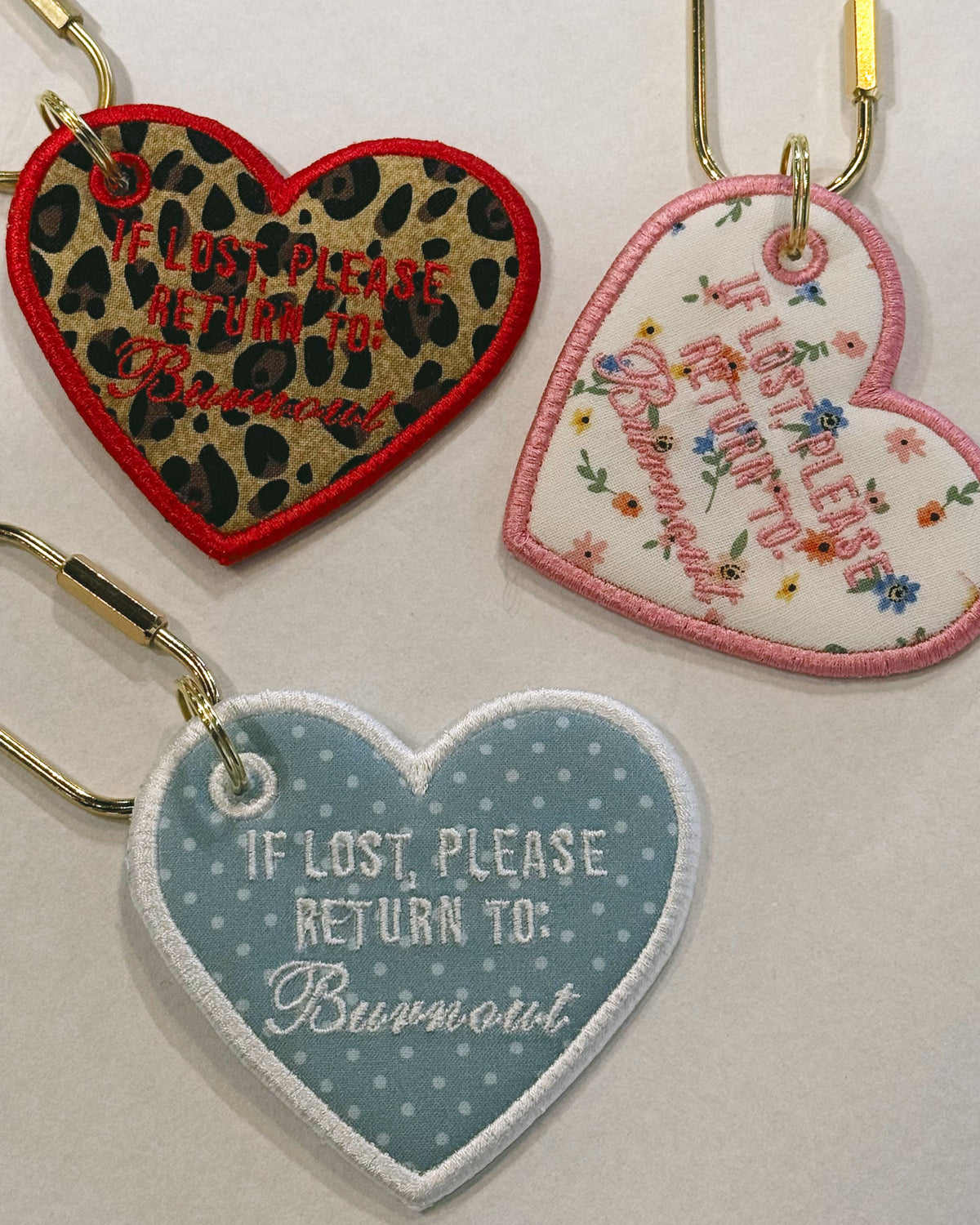 Return to Burnout Bag Charm