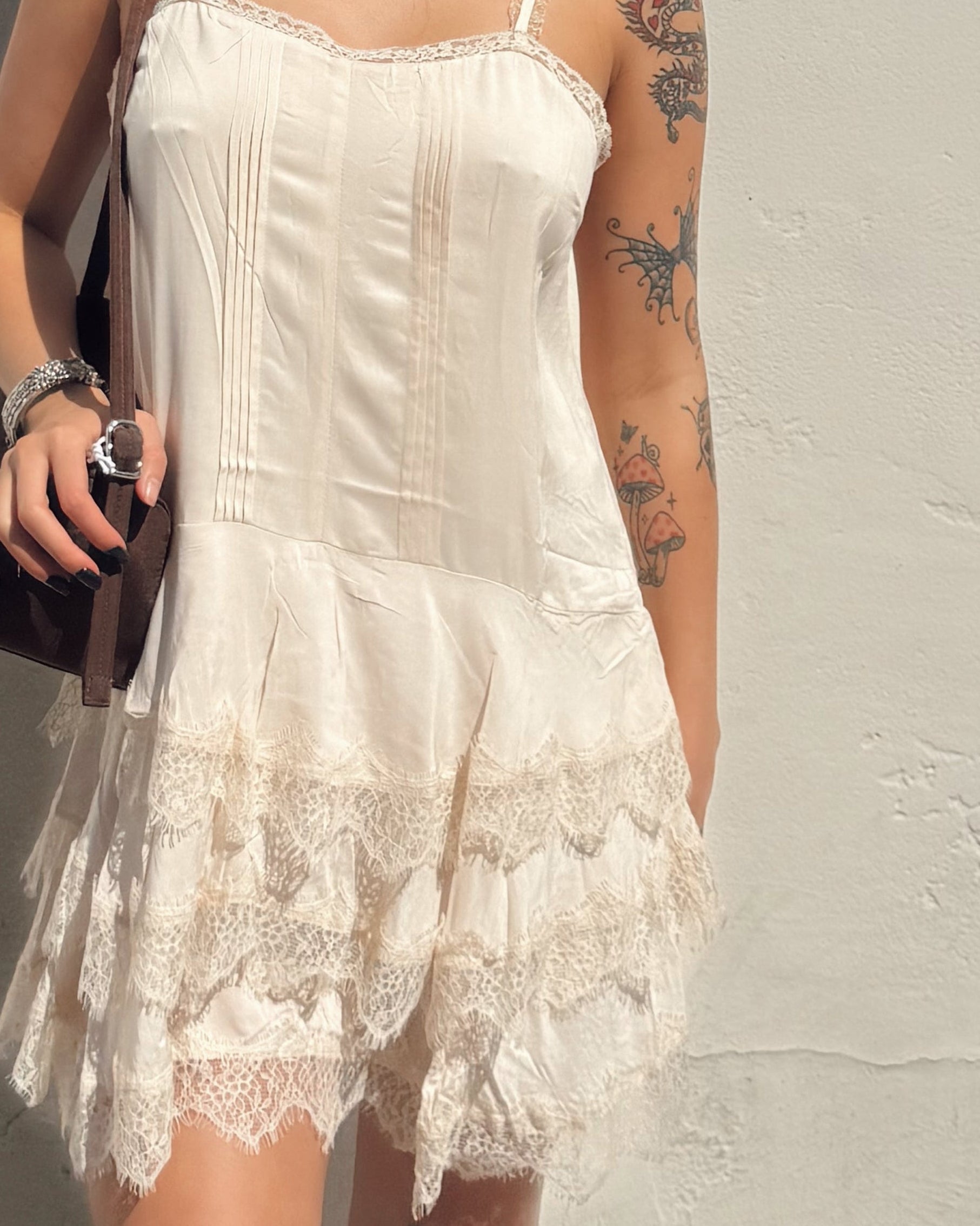 Lace Trim Slip Dress