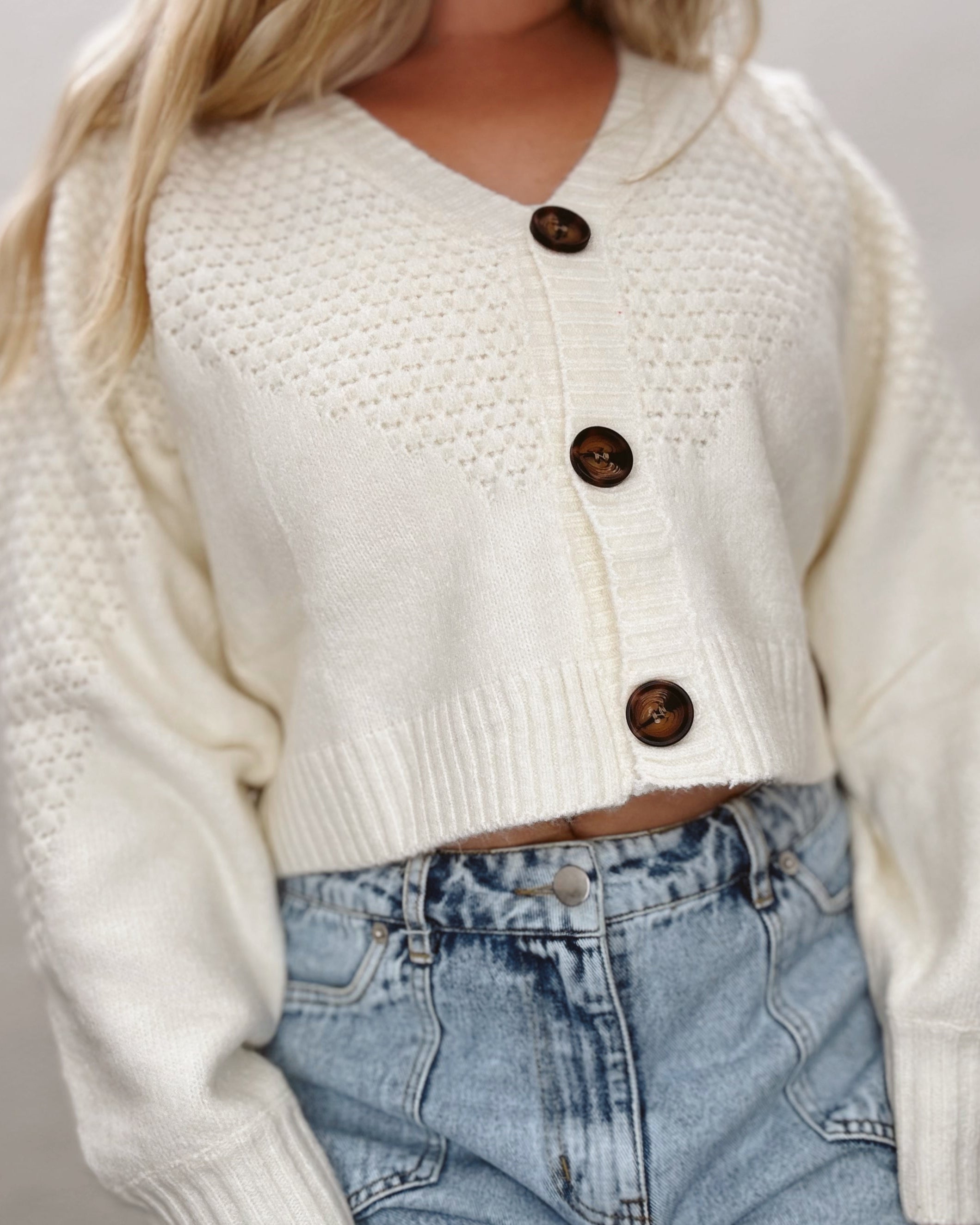 Button Knit Cardigan