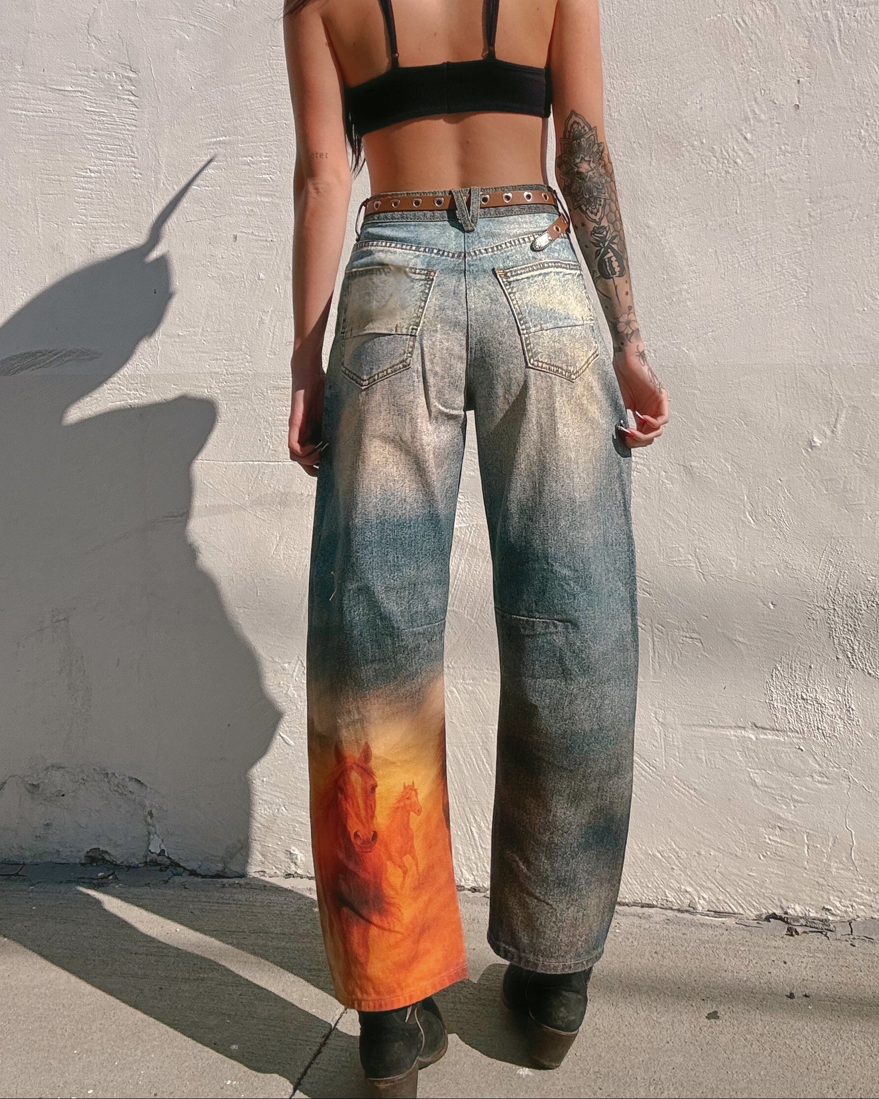 Wild Horses Barrel Leg Jeans