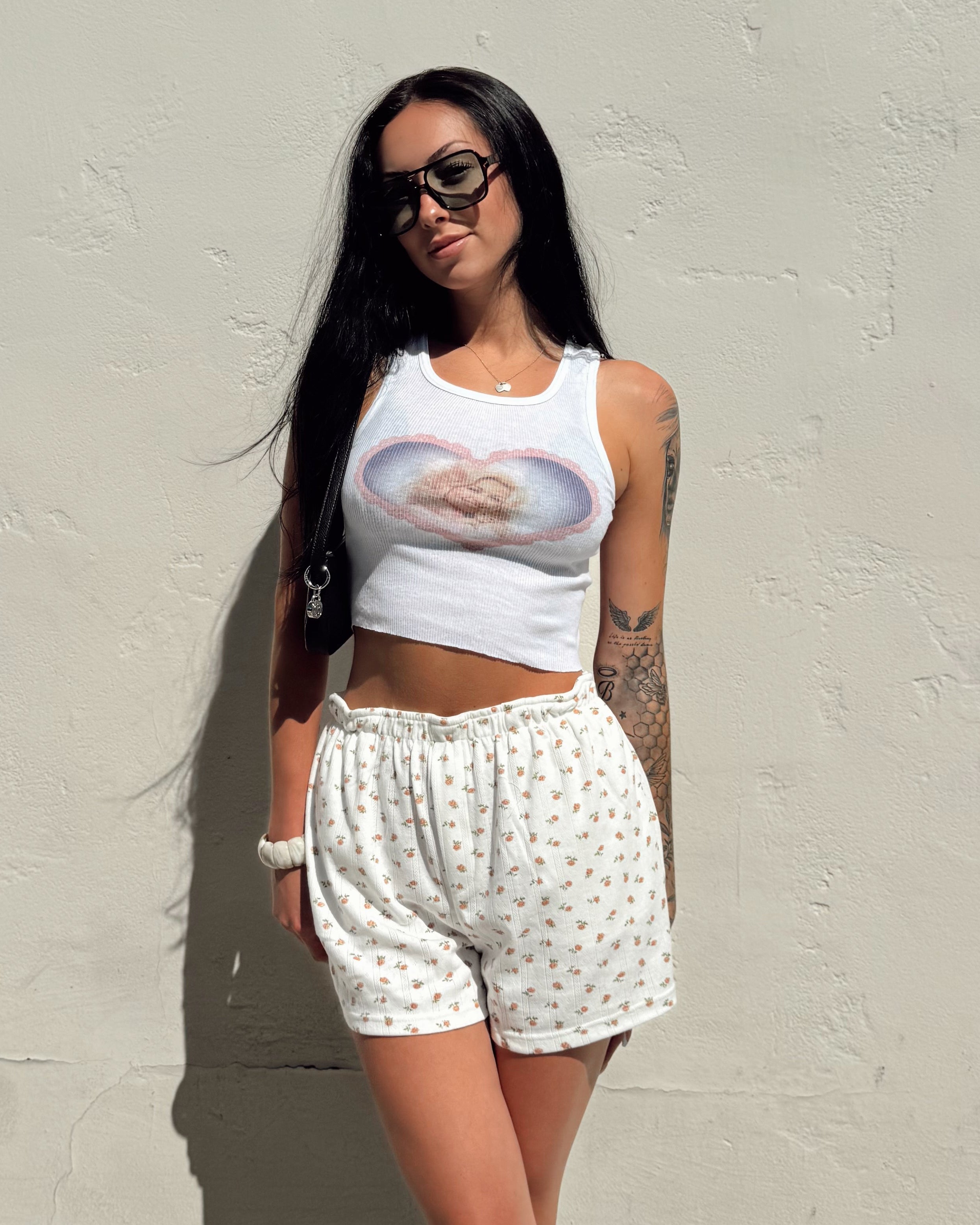 Rosette Knit Shorts